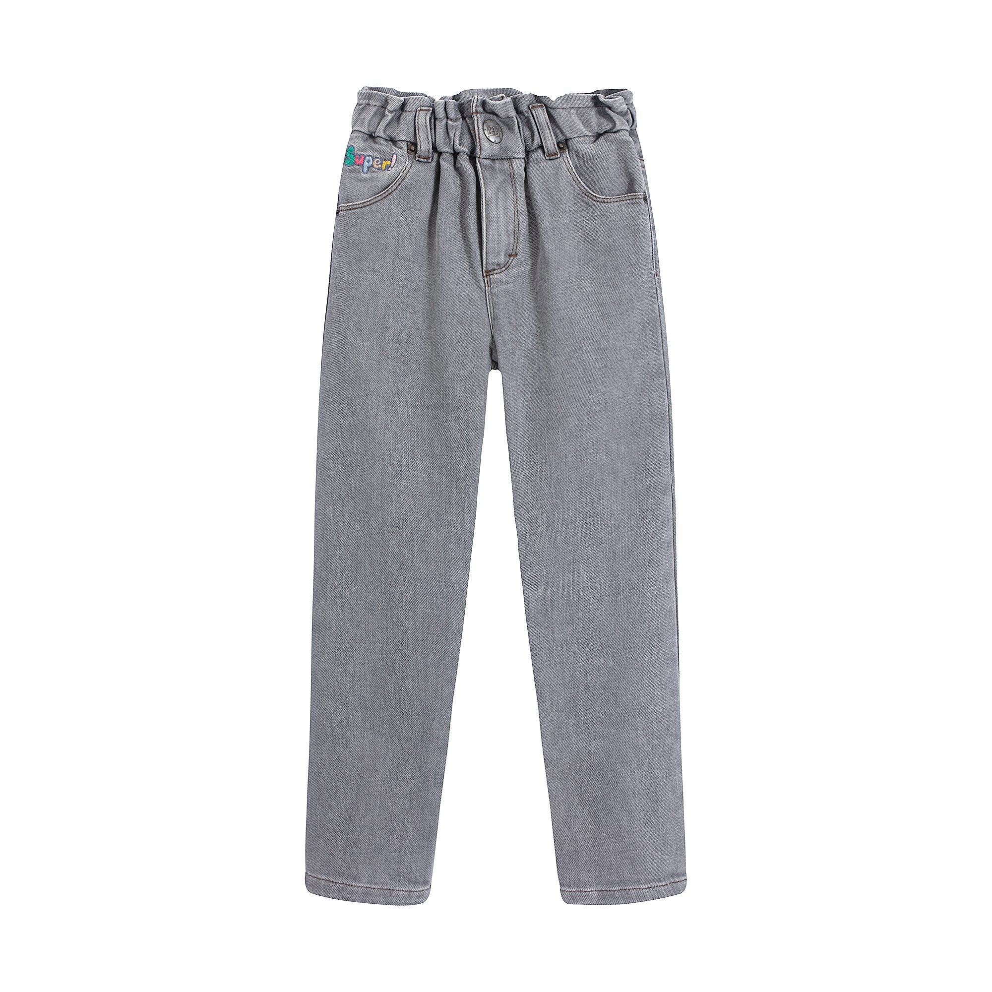 Girls Light Blue Denim Trousers