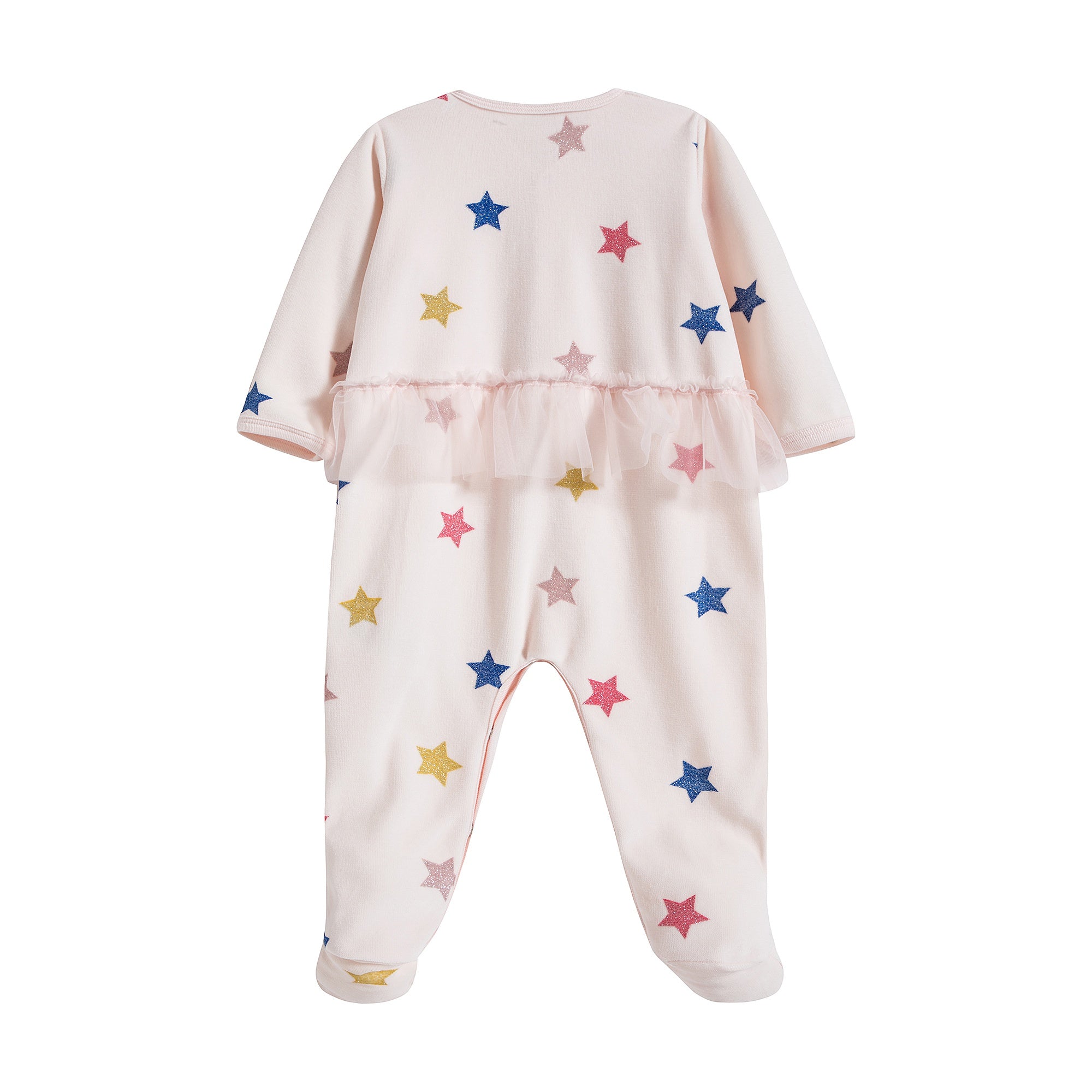 Baby Girls Light Pink Stars Romper