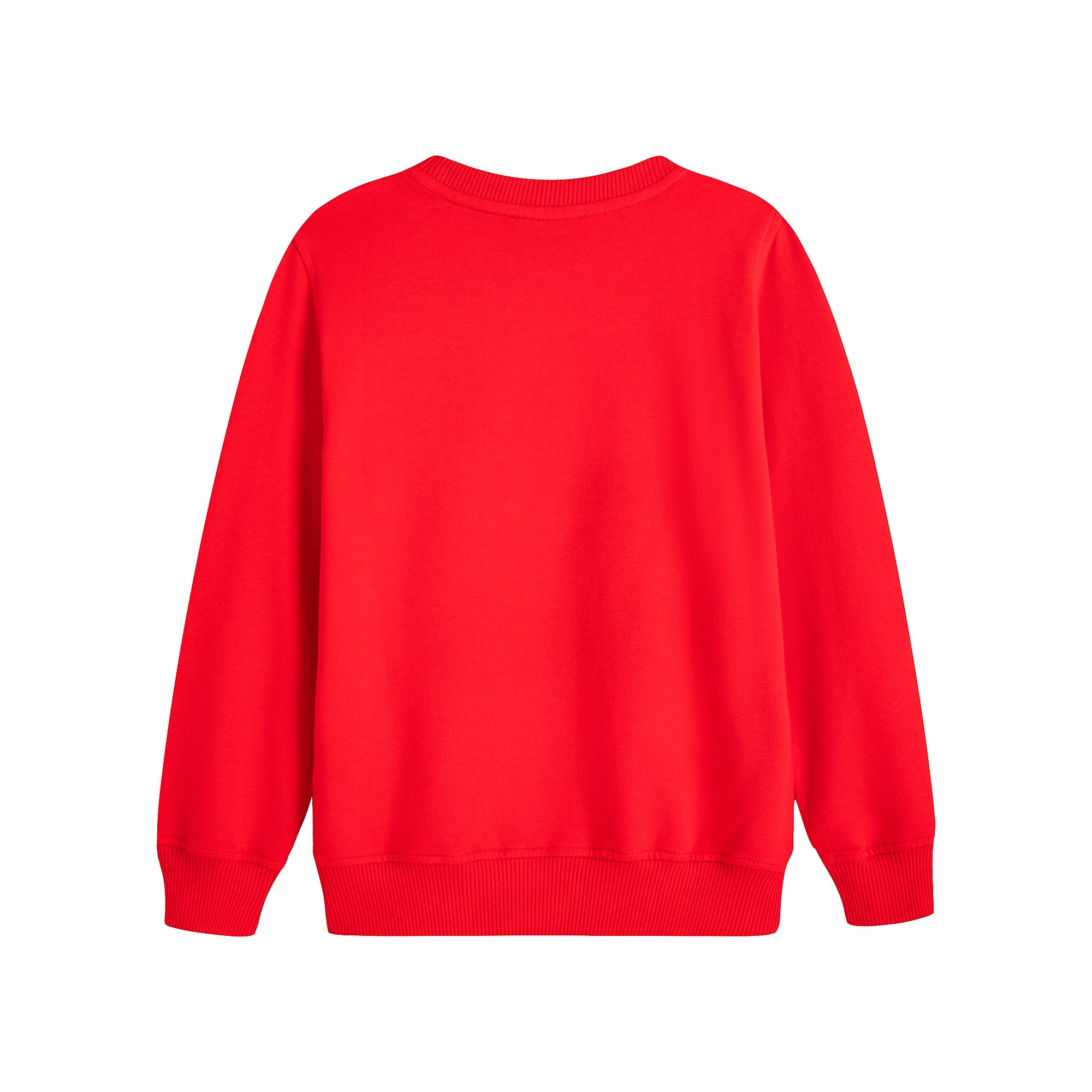 Boys & Girls Red Printed Cotton Sweatshirt