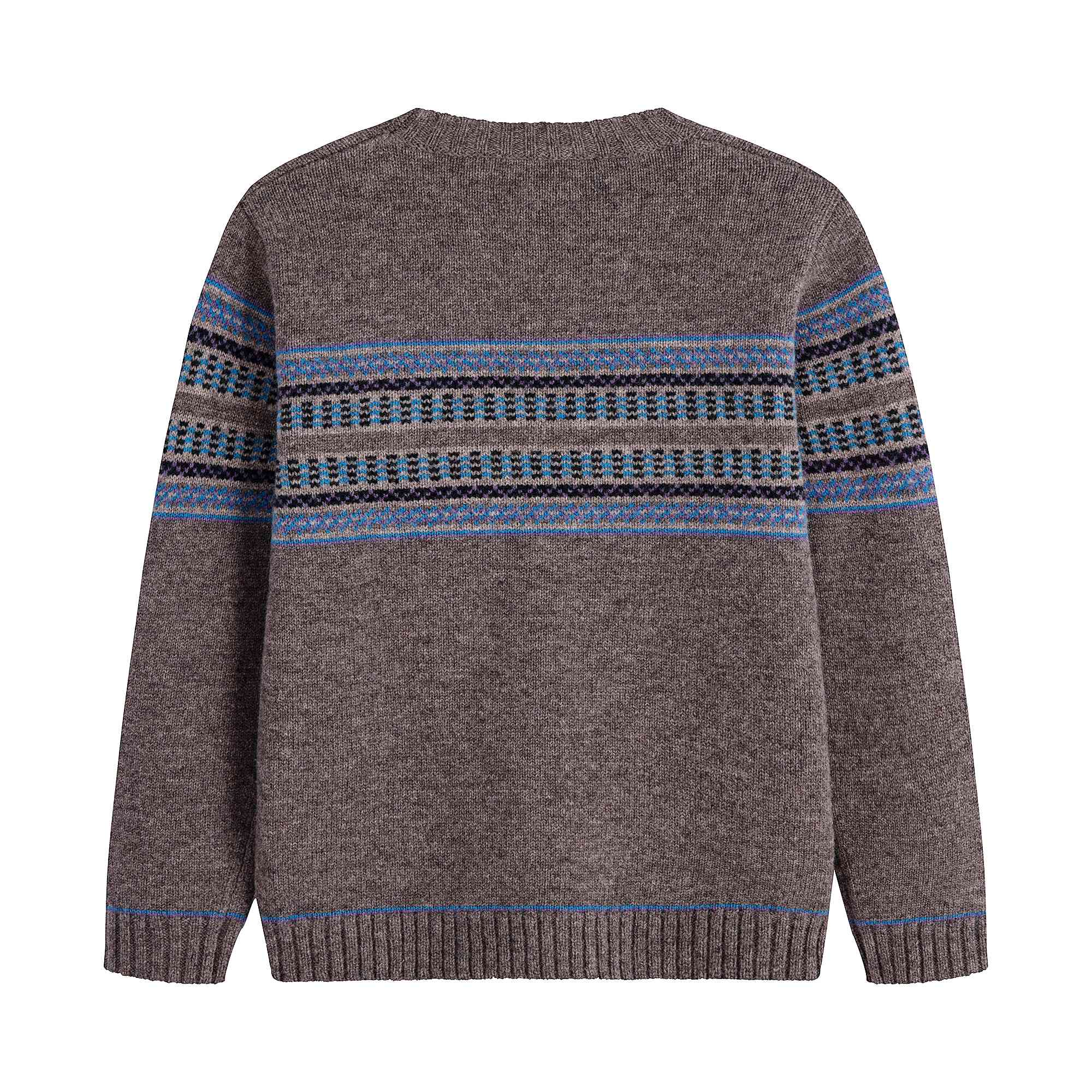Boys Brown Wool Sweater