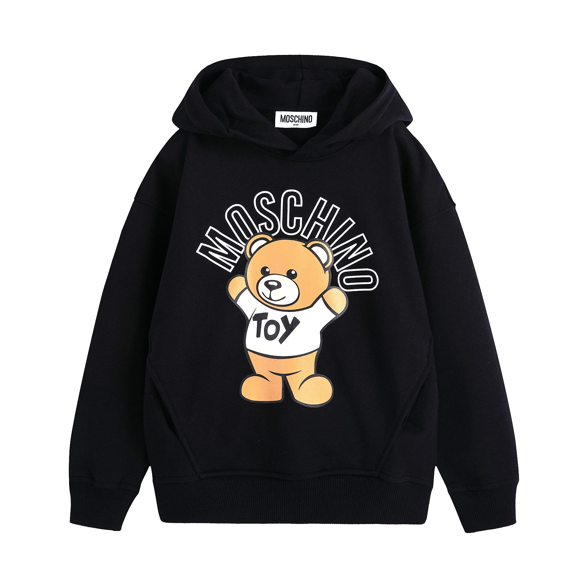 Boys & Girls Black Hooded Sweatshirt