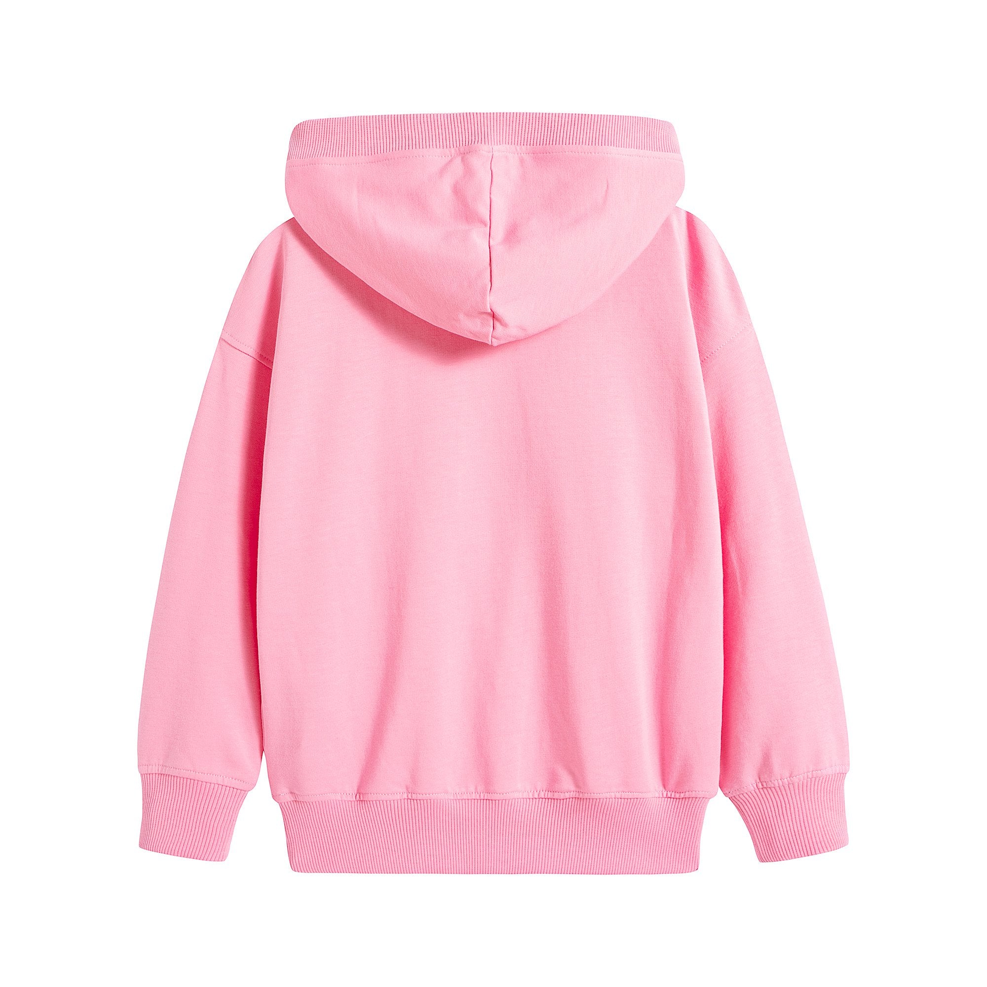 Girls Pink Logo Cotton Sweatshirt
