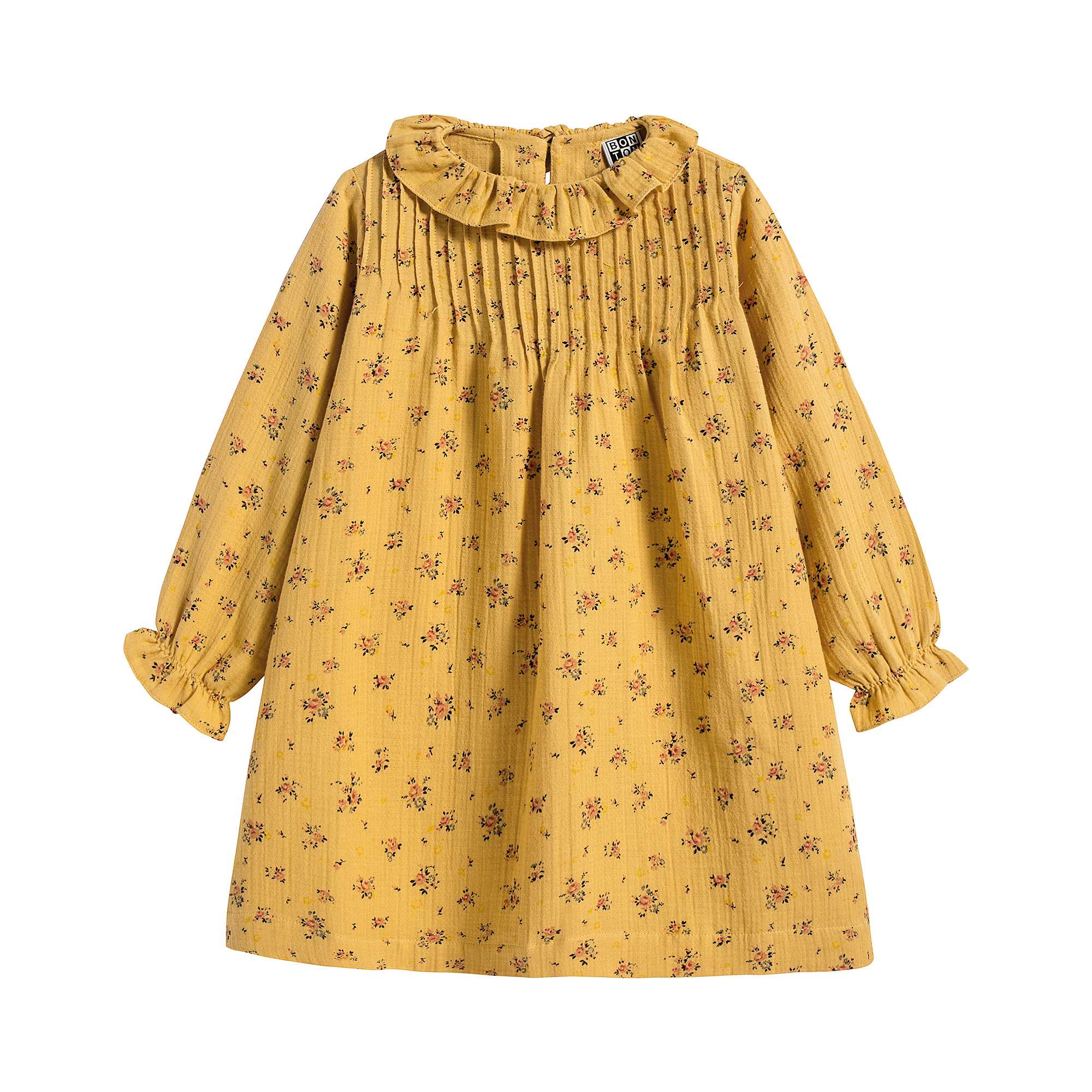Girls Yellow Ruffle Dress