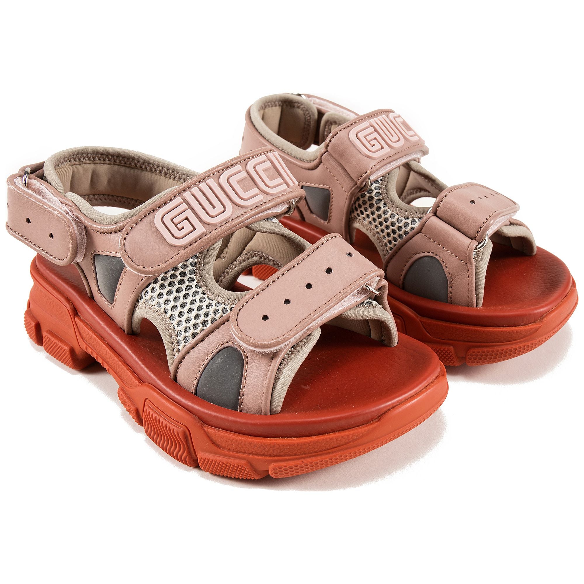 Girls Pink Logo Leather Shoes