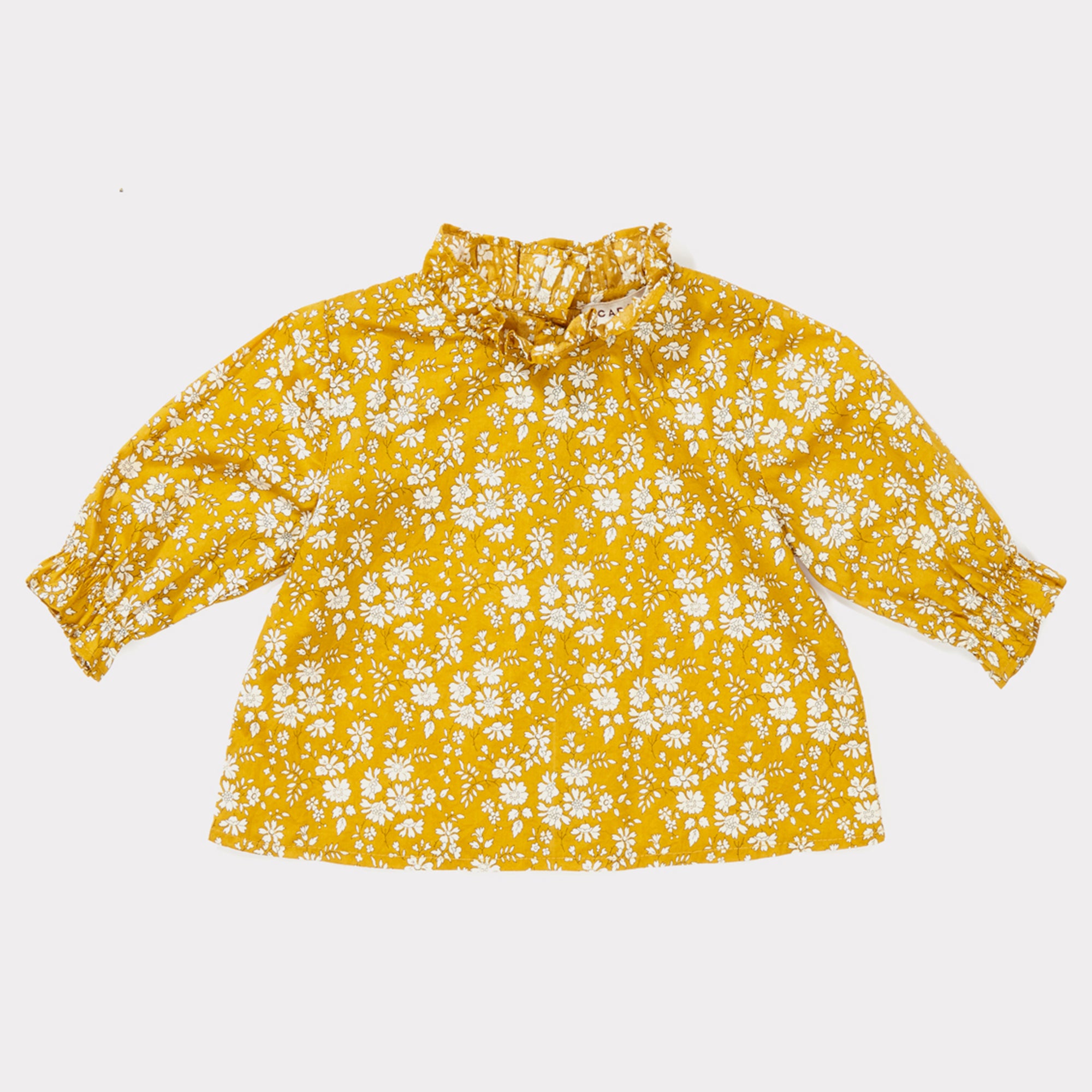 Baby Girls Liberty Capel Mustard Cotton Blouse