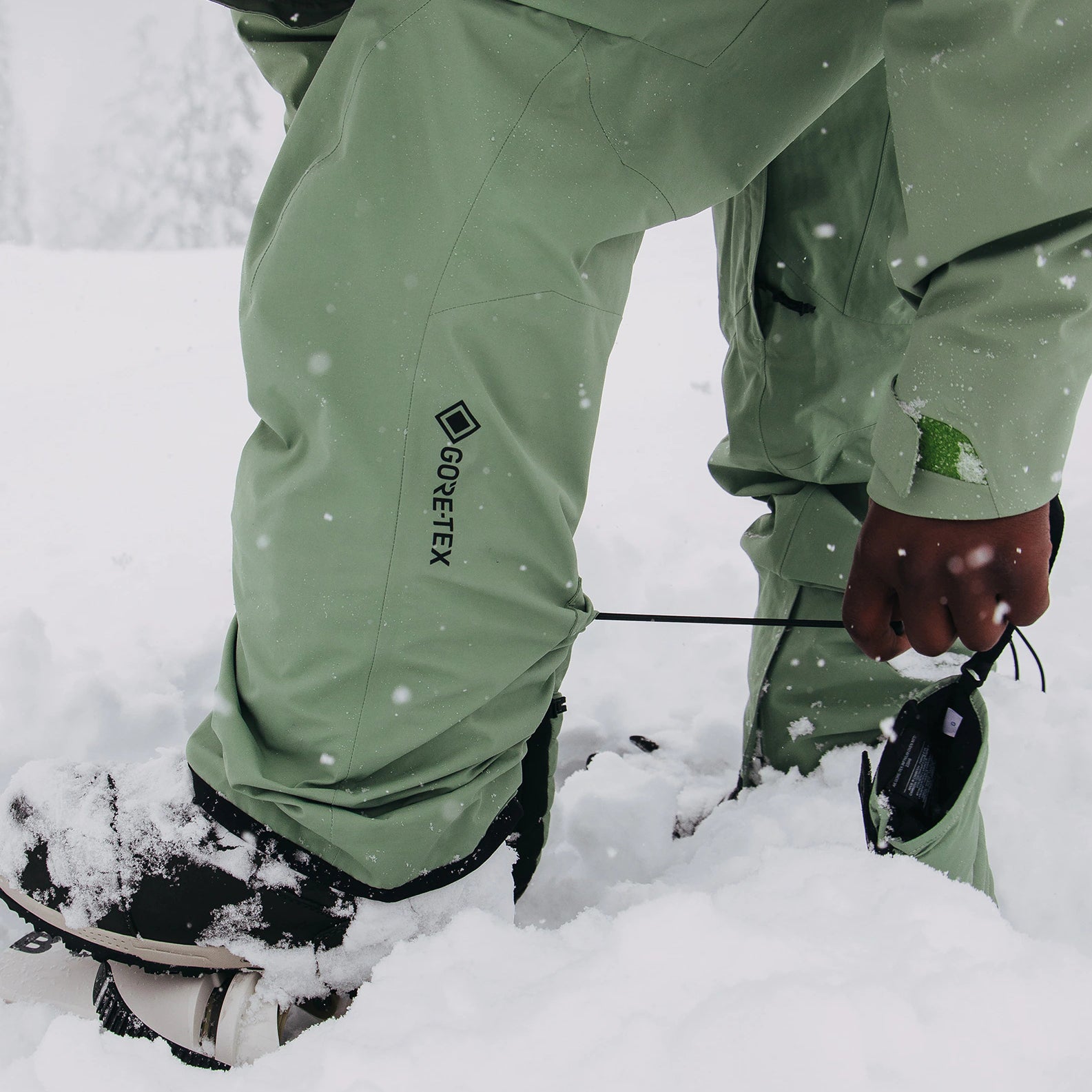 Boys Green Snow Trousers