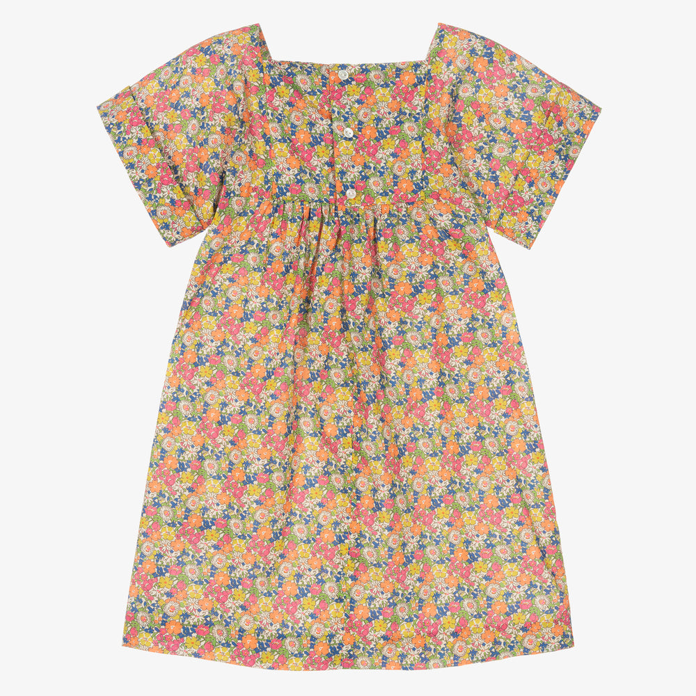 Girls Multicolor Floral Dress