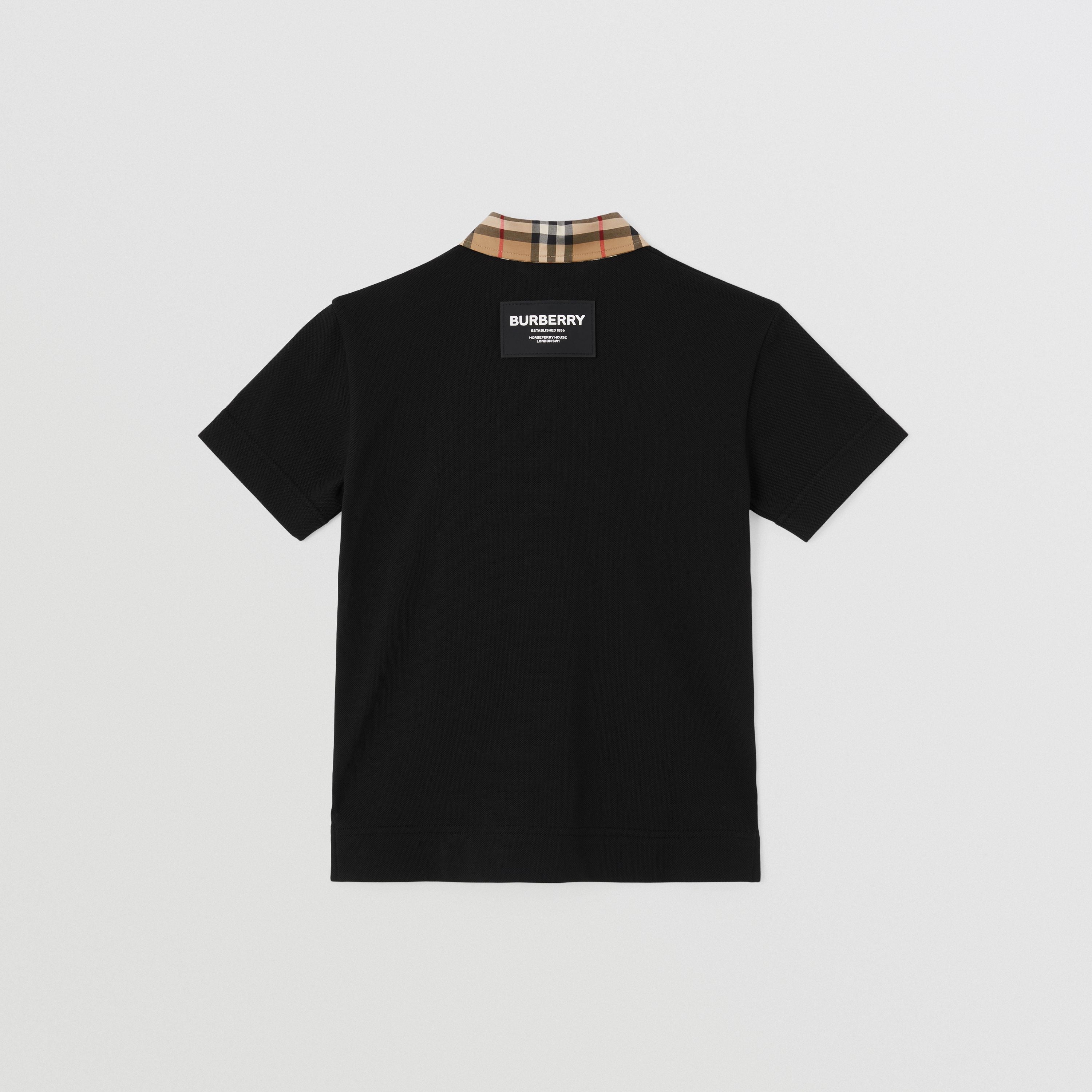 Boys Black Logo Polo Shirt