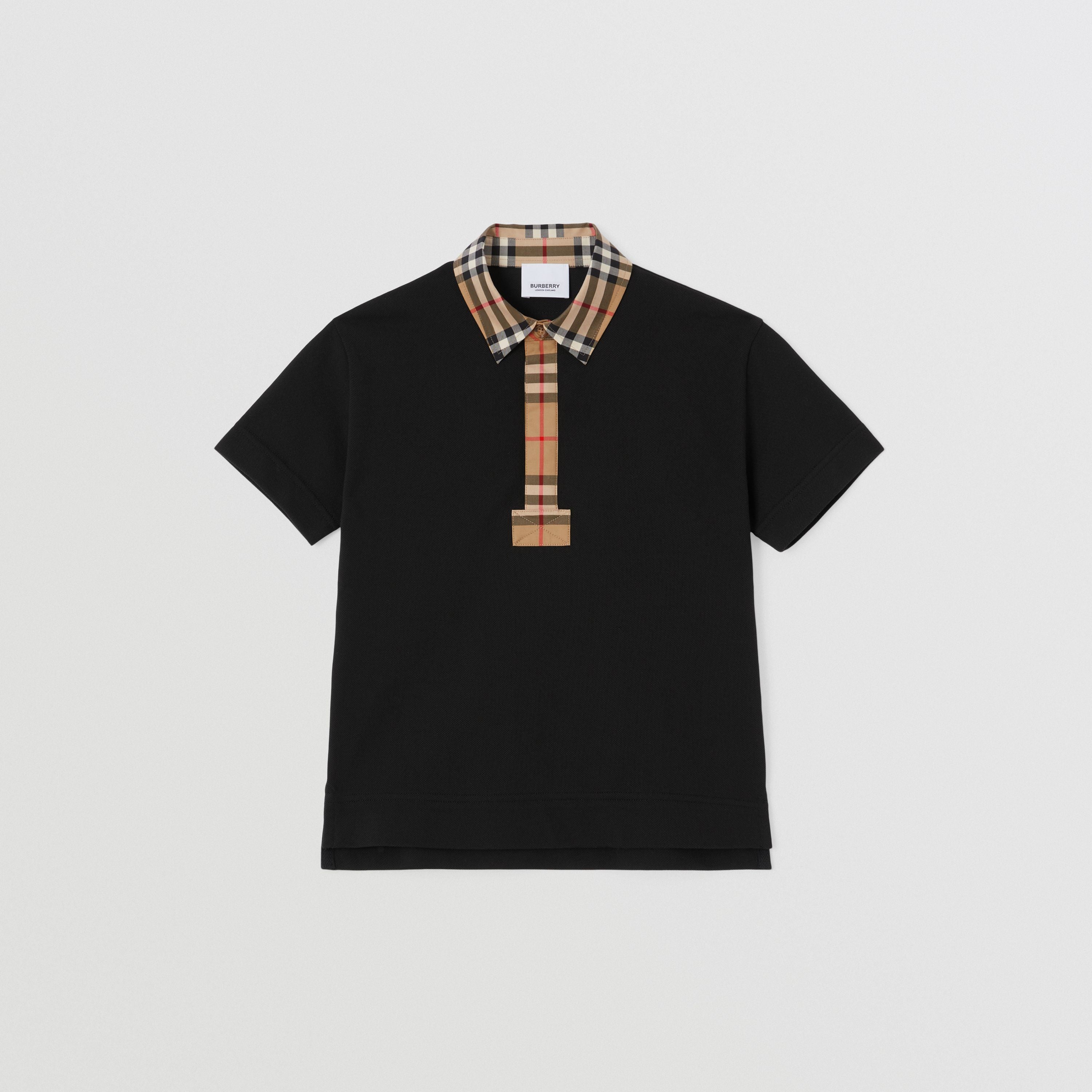Boys Black Logo Polo Shirt