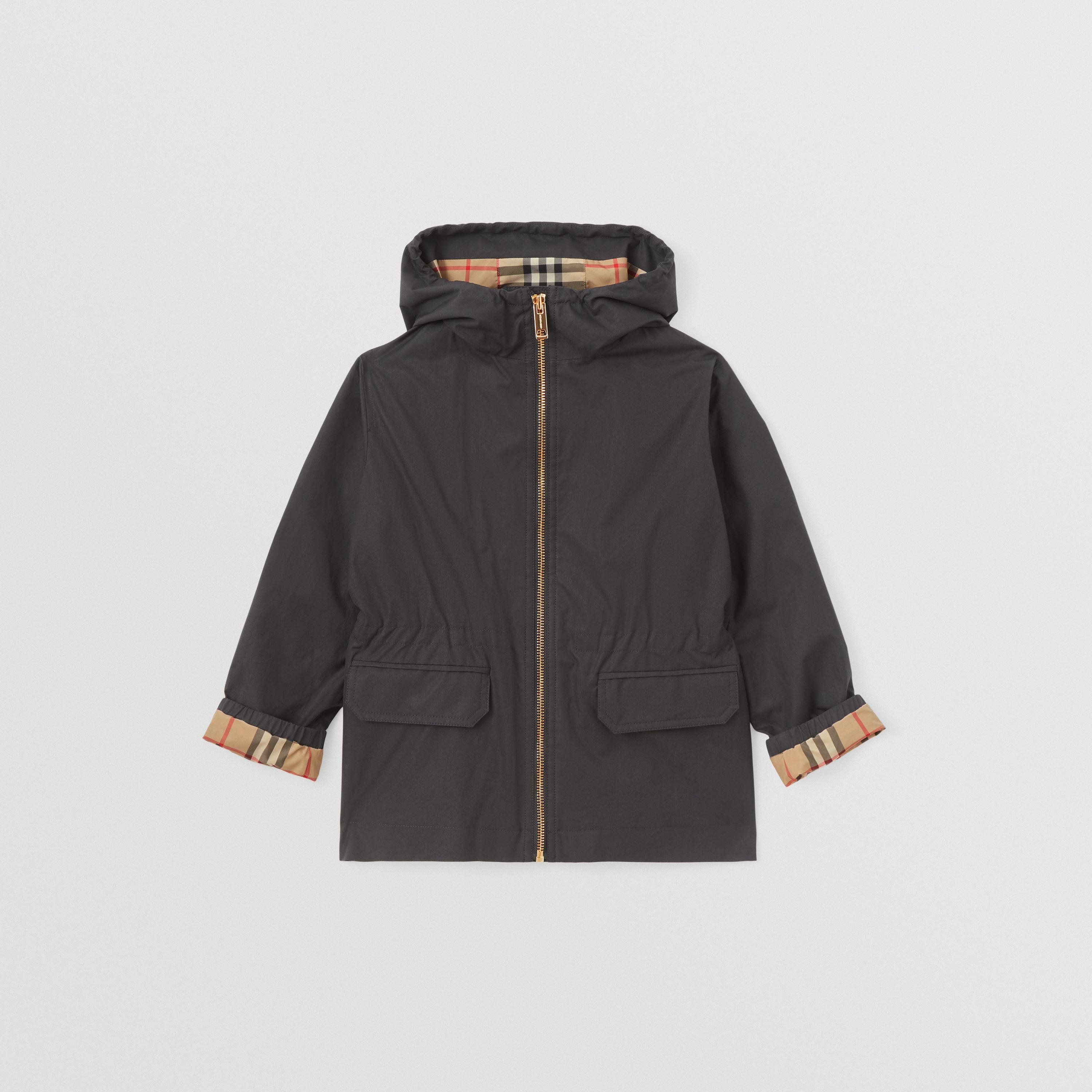 Girls Black Zip-Up Jacket