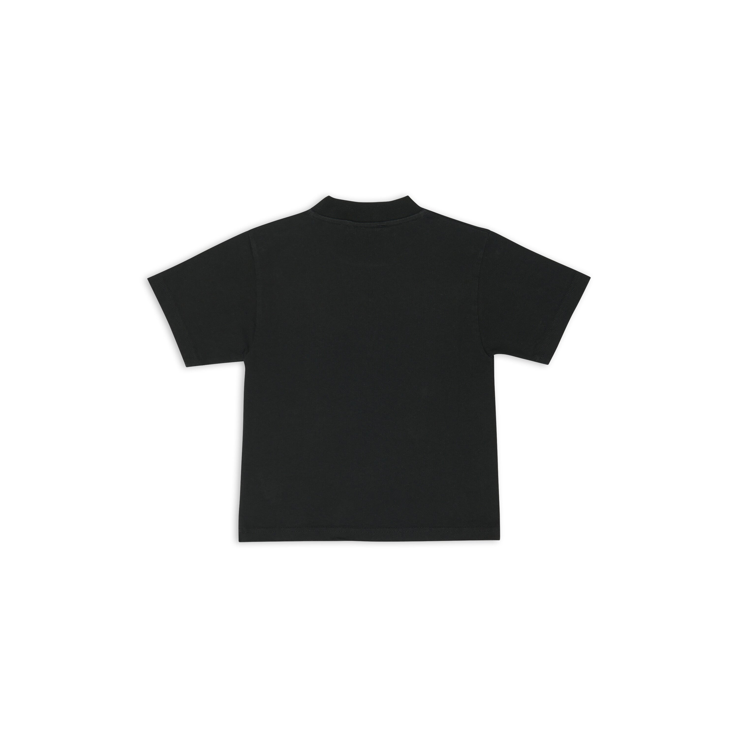 Boys & Girls Black Logo Cotton T-Shirt