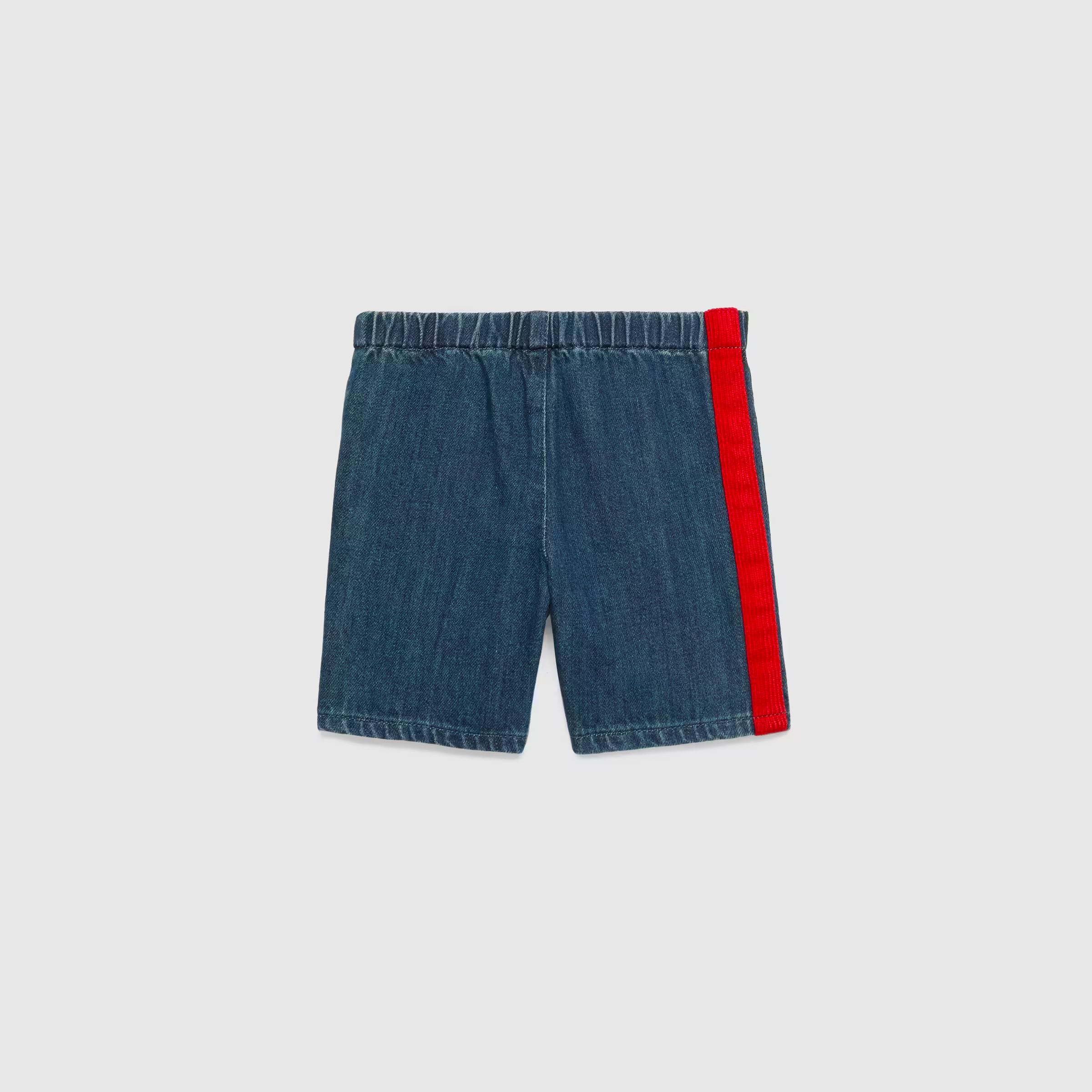 Baby Boys & Girls Blue Logo Denim Shorts