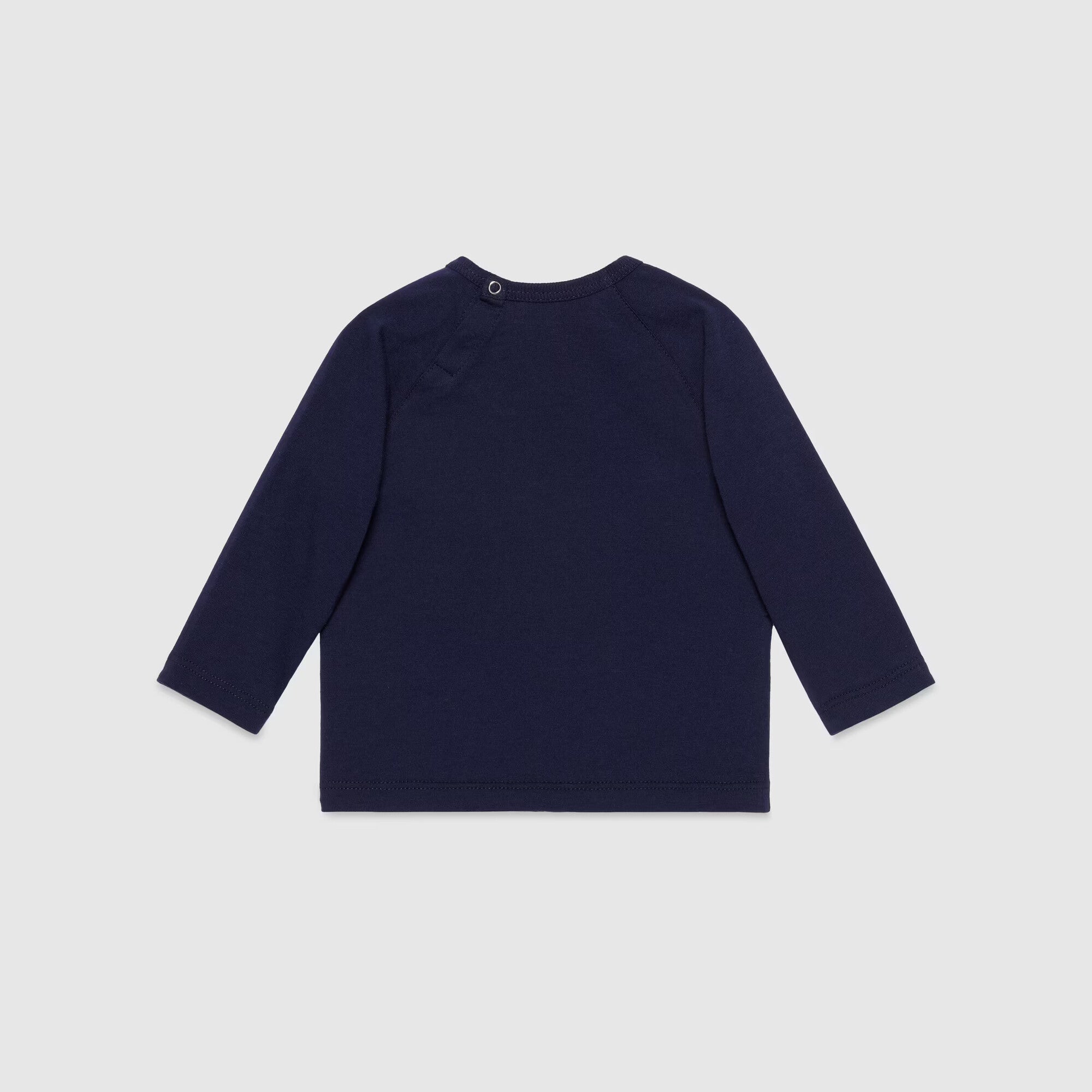 Baby Boys Navy Logo Cotton T-Shirt