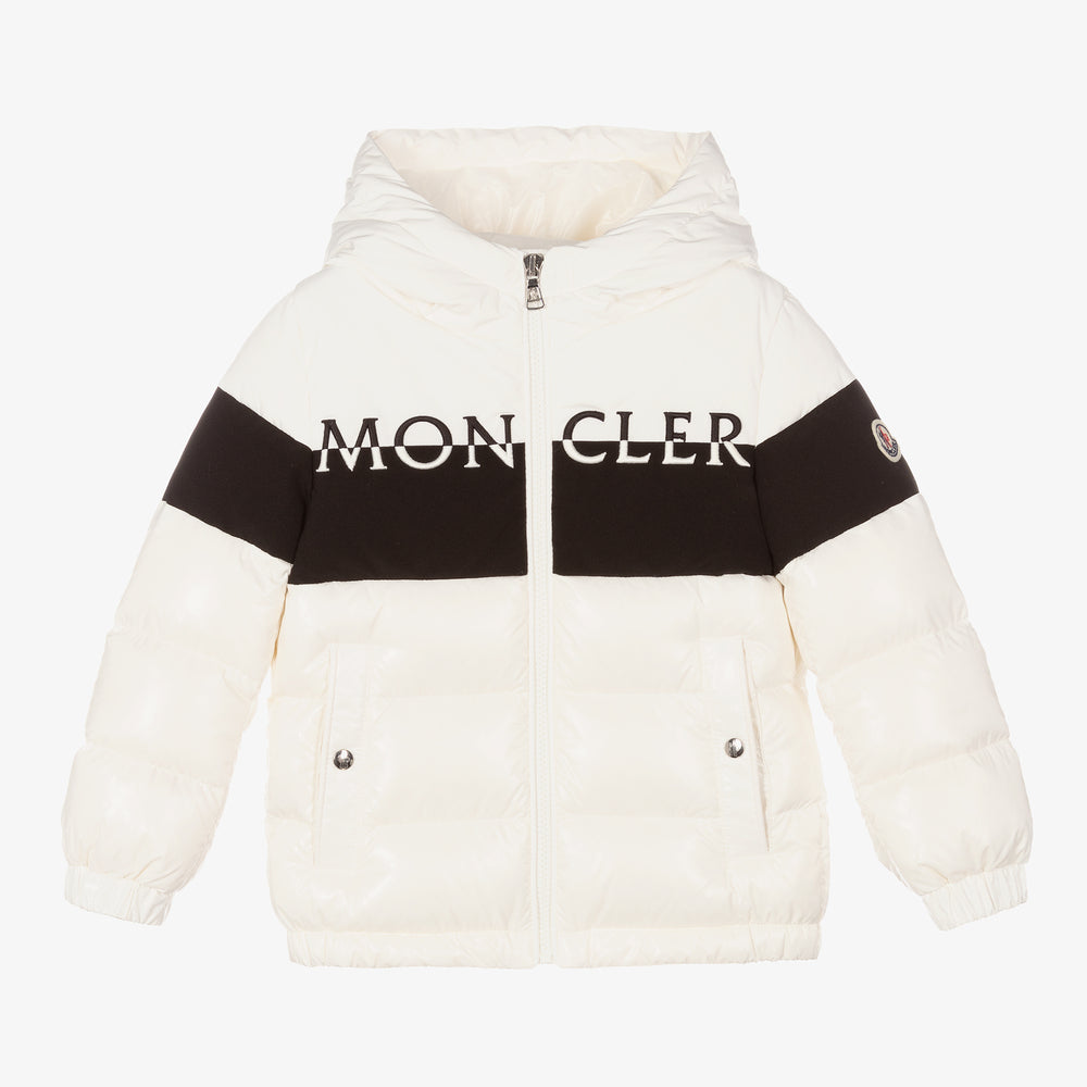 Boys White "LAOTARI" Padded Down Jacket
