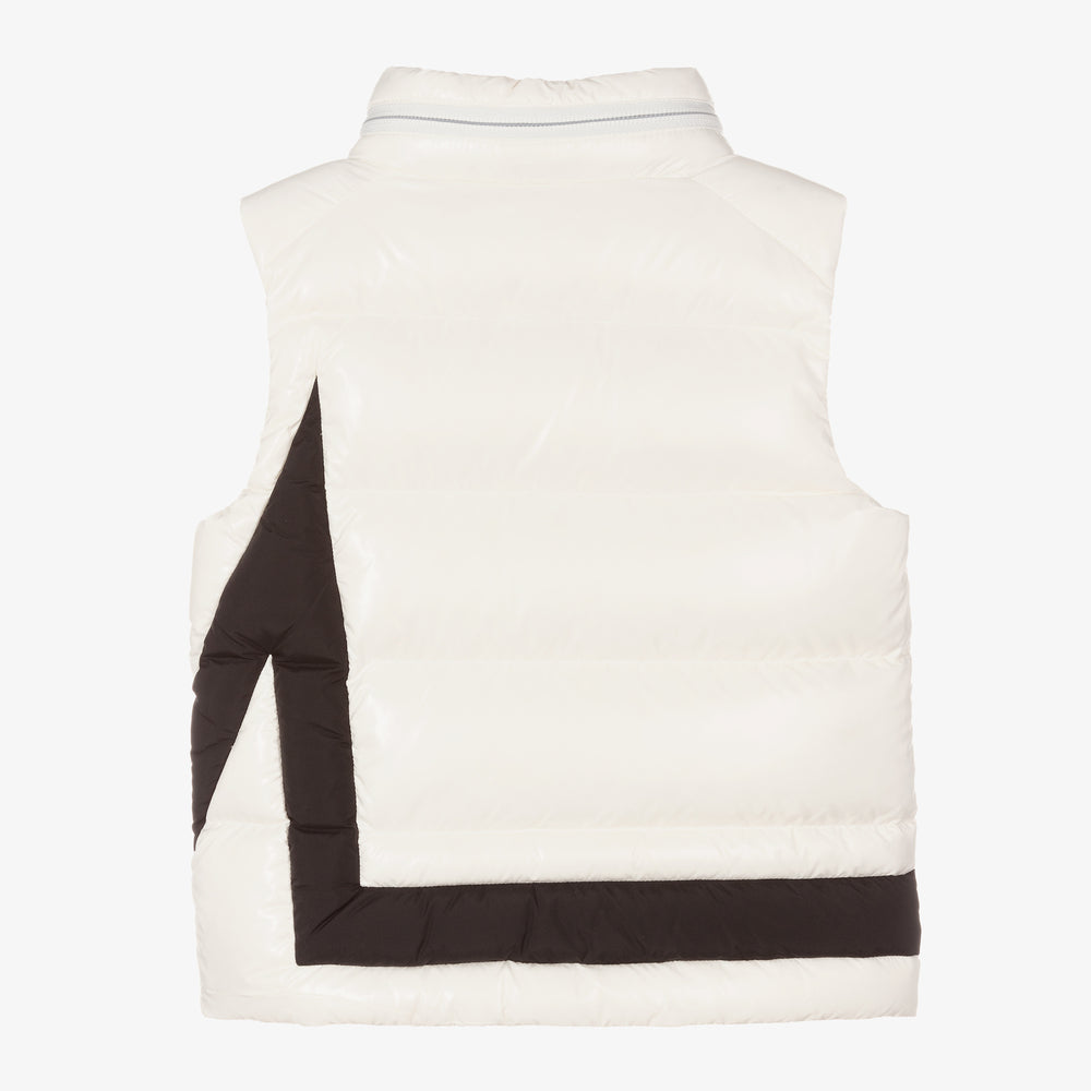 Boys & Girls White "KEVOSER" Padded Down Gilet