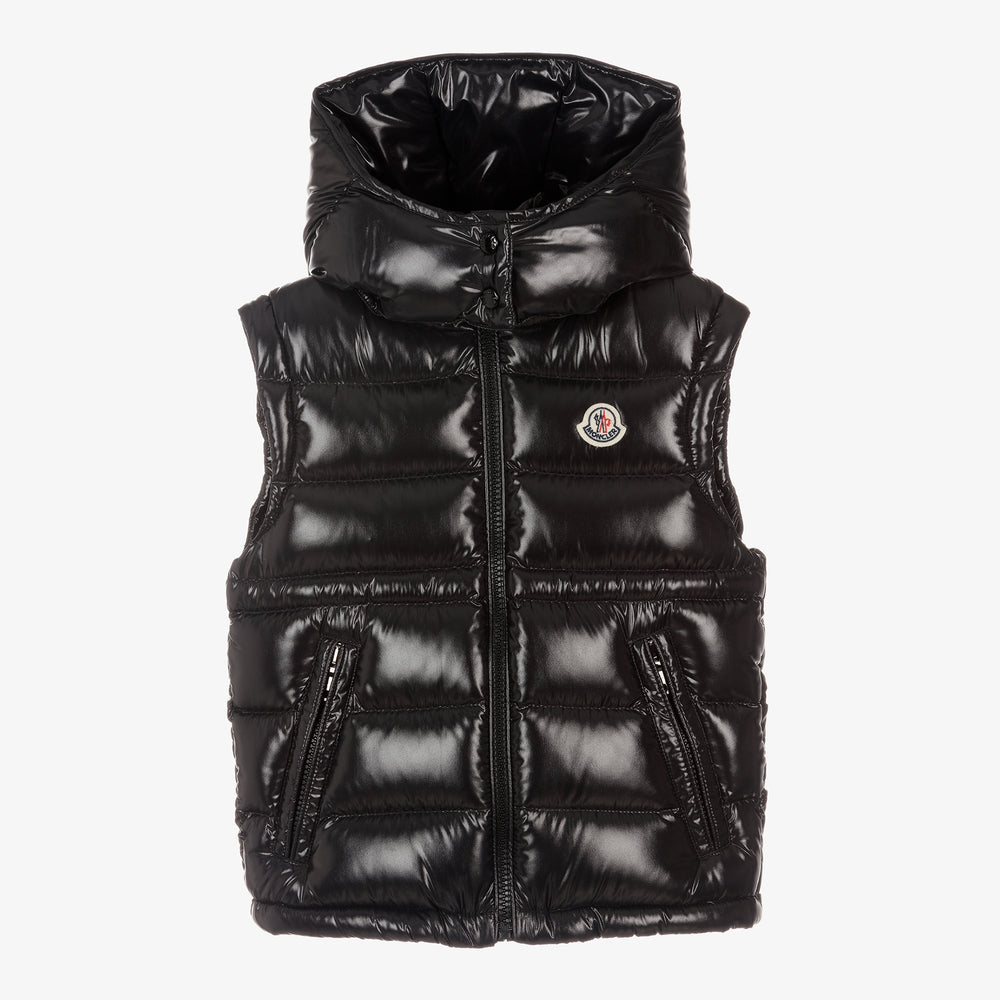 Girls Black "ANIA" Padded Down Gilet