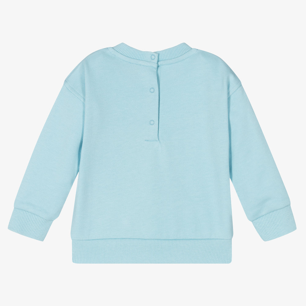 Baby Boys & Girls Blue Cotton Sweatshirt