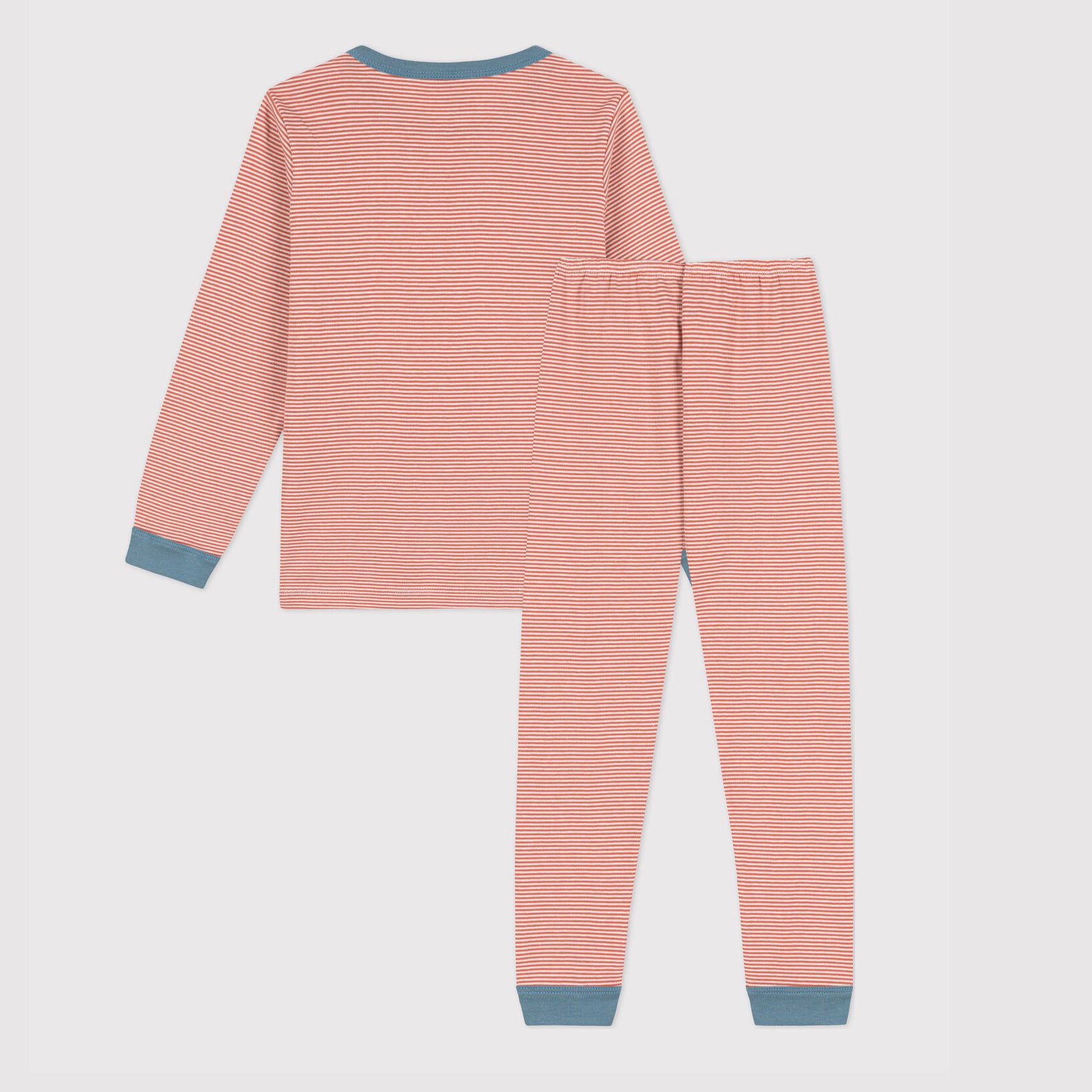 Girls Red Stripes Cotton Nightwear Set