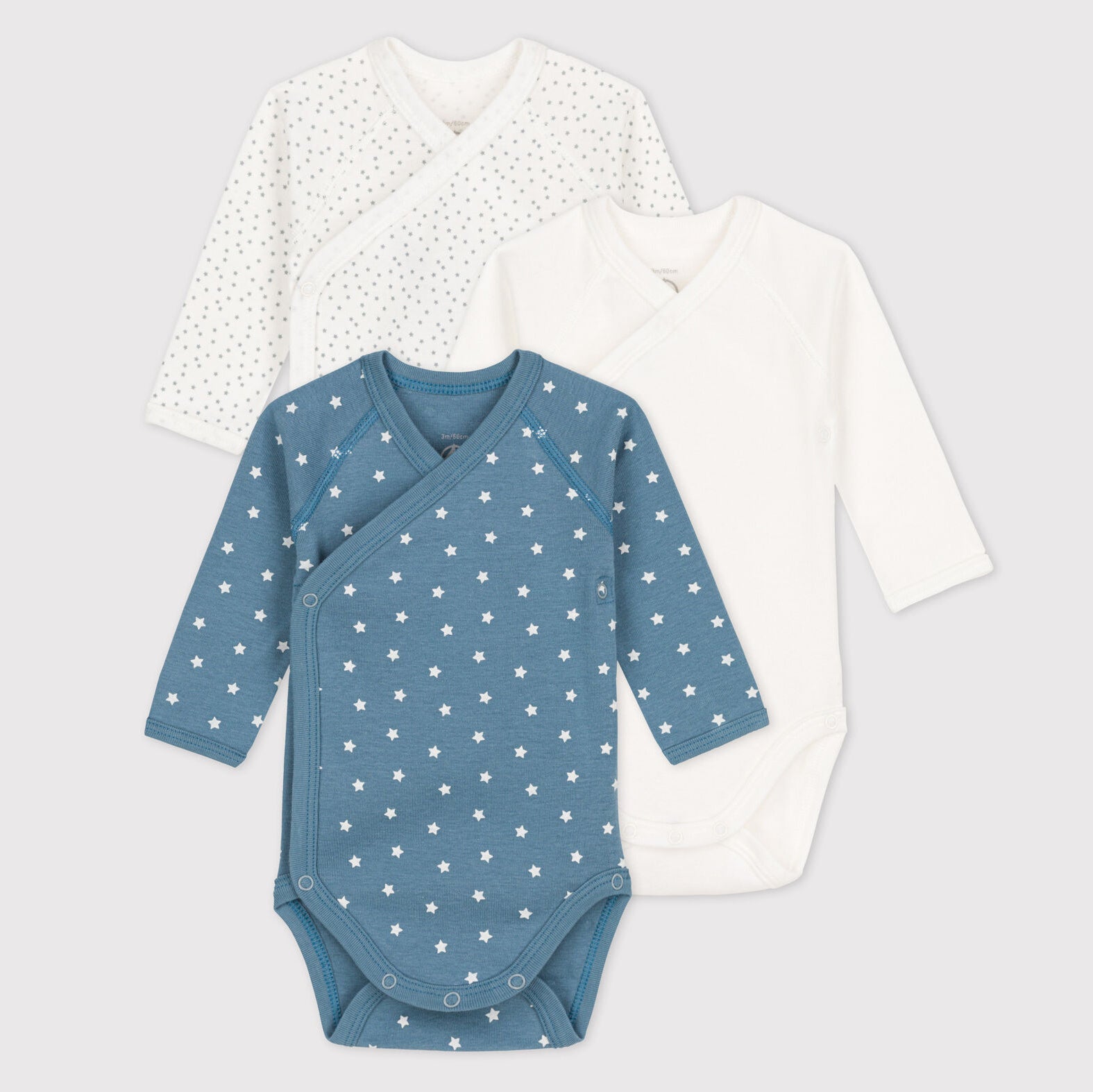 Baby Boys Multicolor Cotton Babysuit Set(3 Pack)