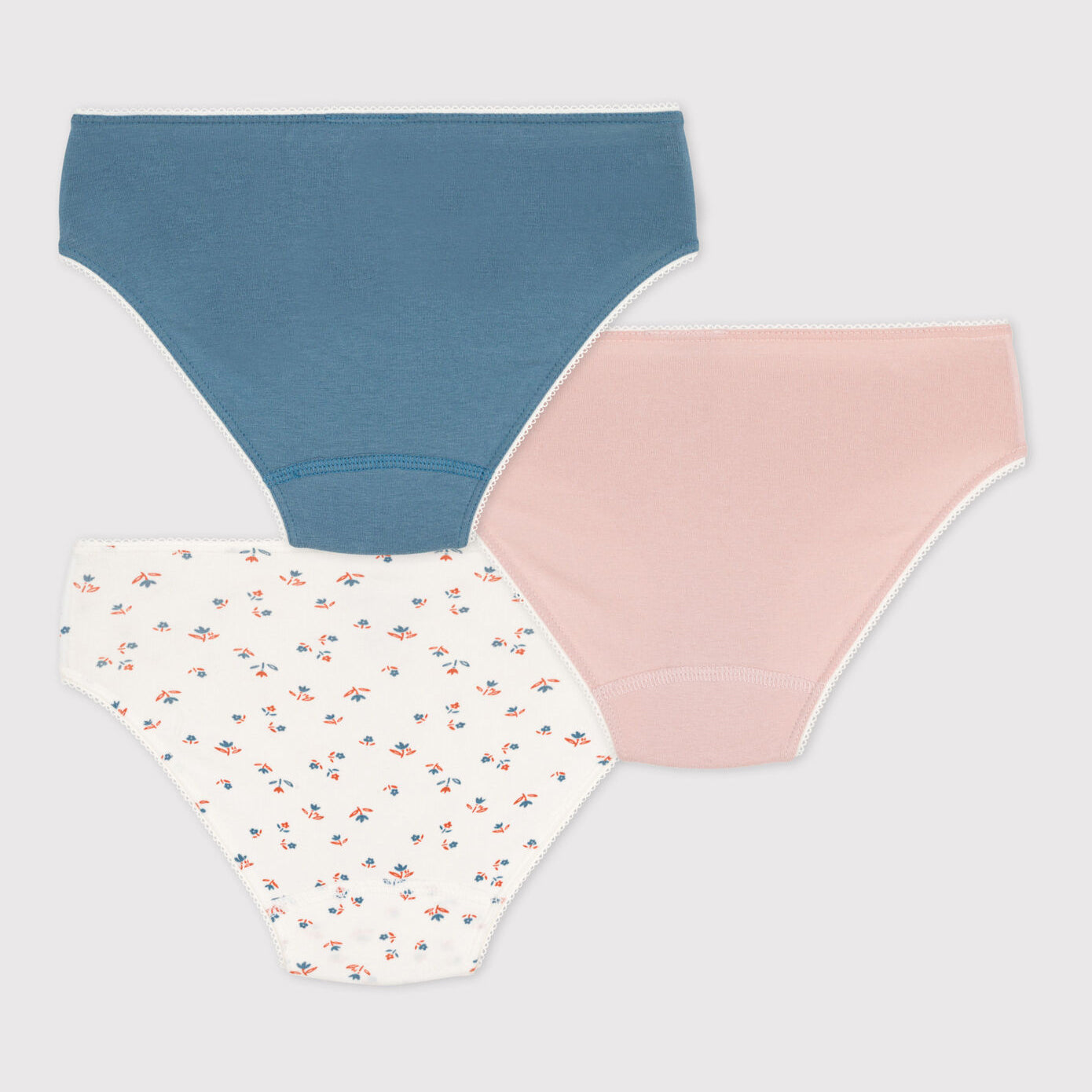 Girls Multicolor Cotton Underwear Set(3 Pack)