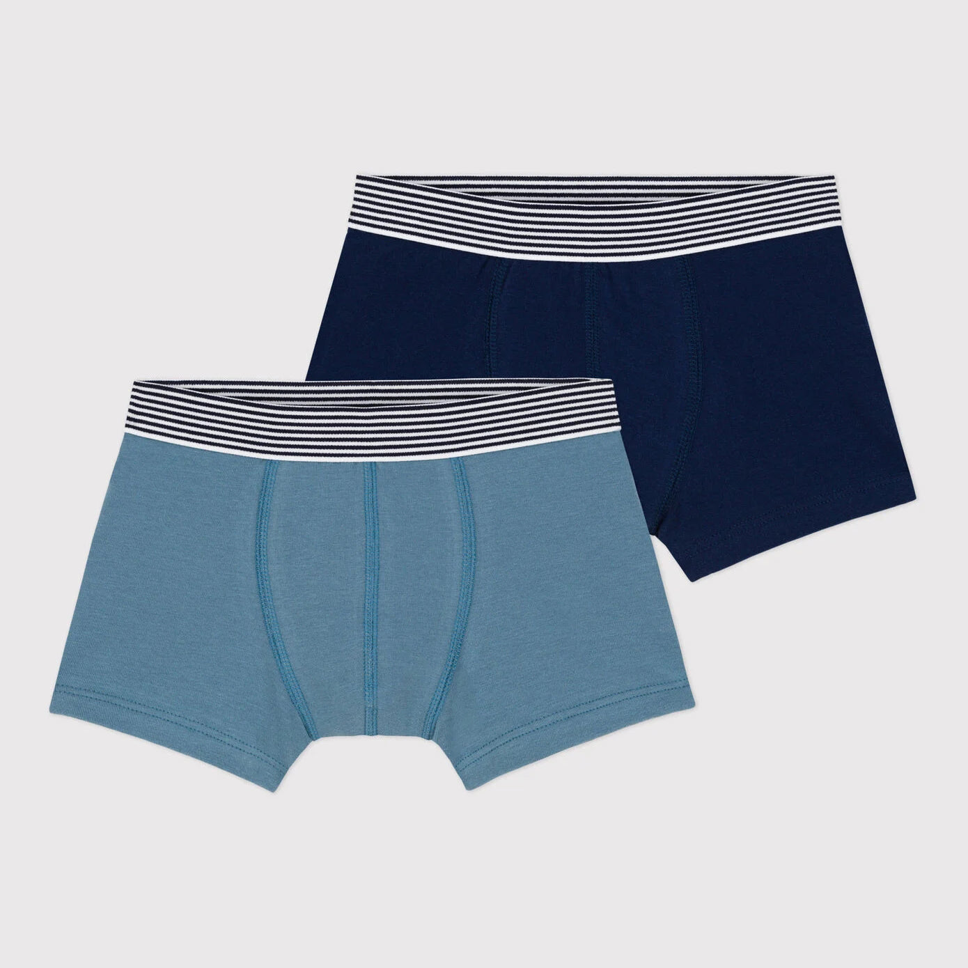 Boys Blue Cotton Underwear Set(2 Pack)