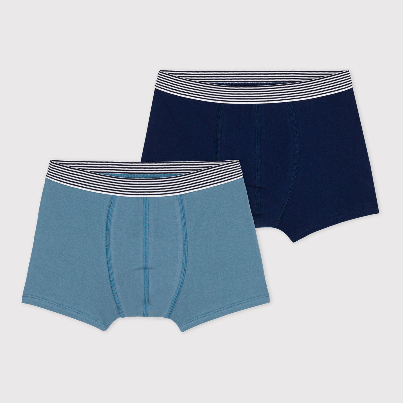 Boys Blue Cotton Underwear Set(2 Pack)