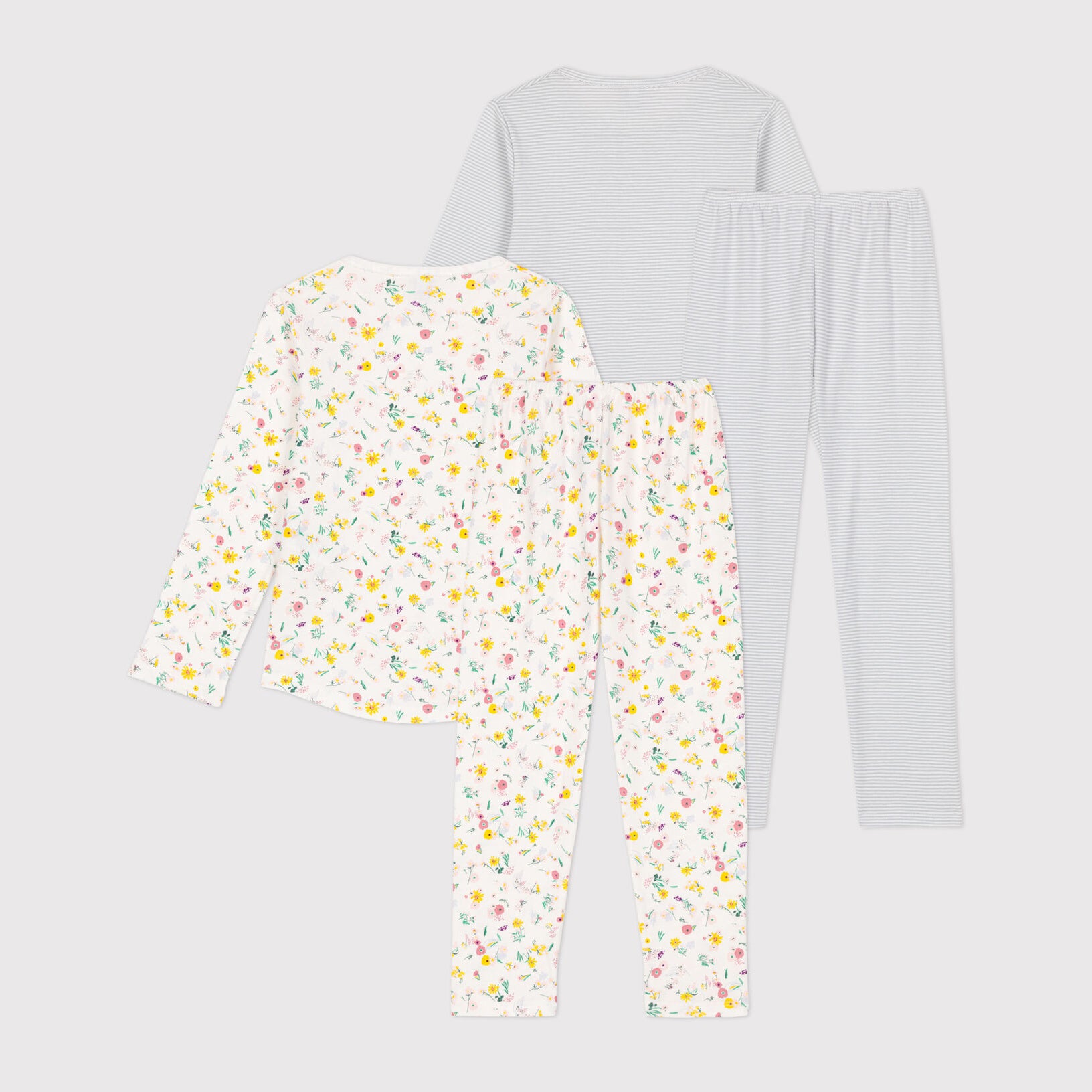 Girls Multicolor Cotton Nightwear Set(2 Pack)