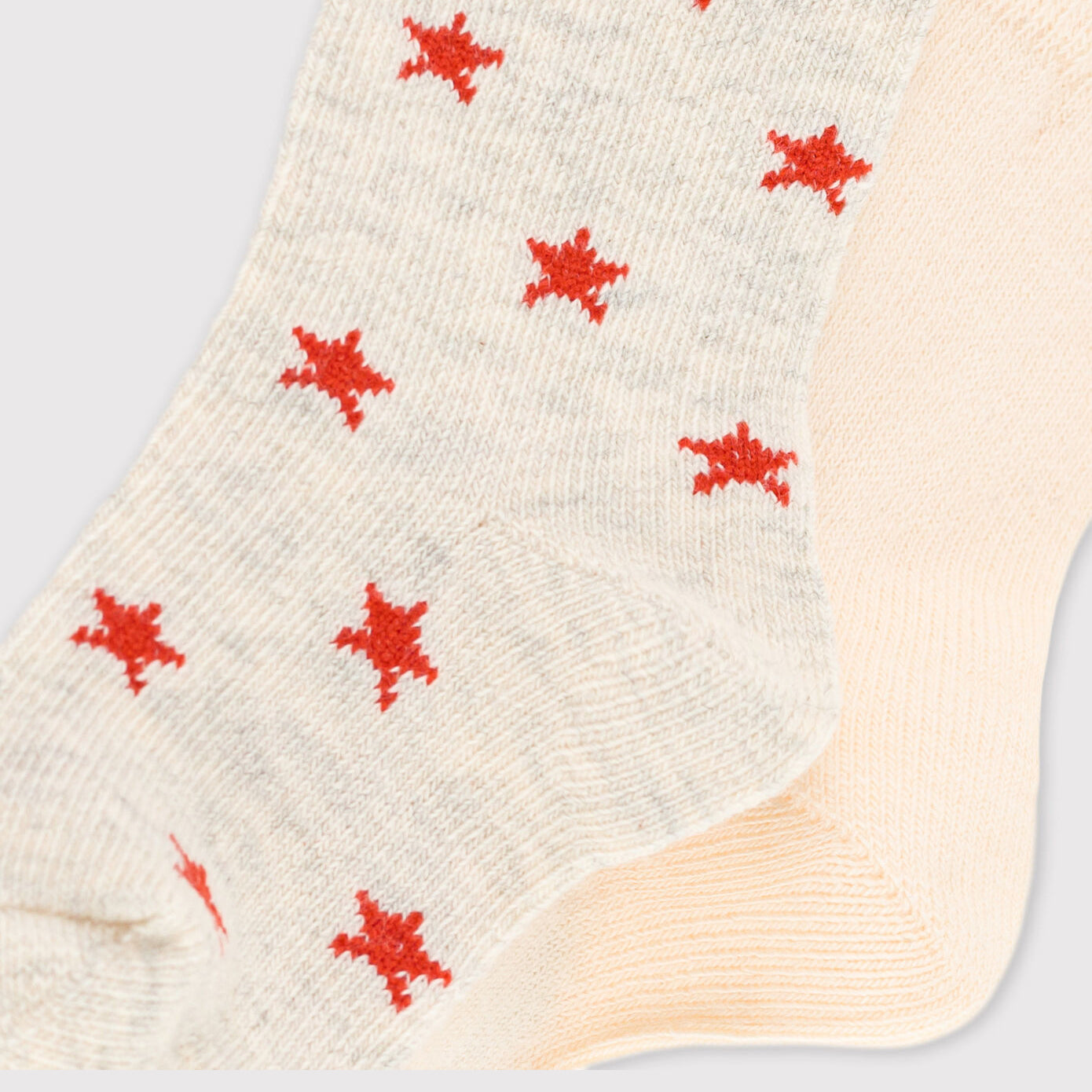 Baby Boys & Girls Beige Cotton Socks(2 Pack)