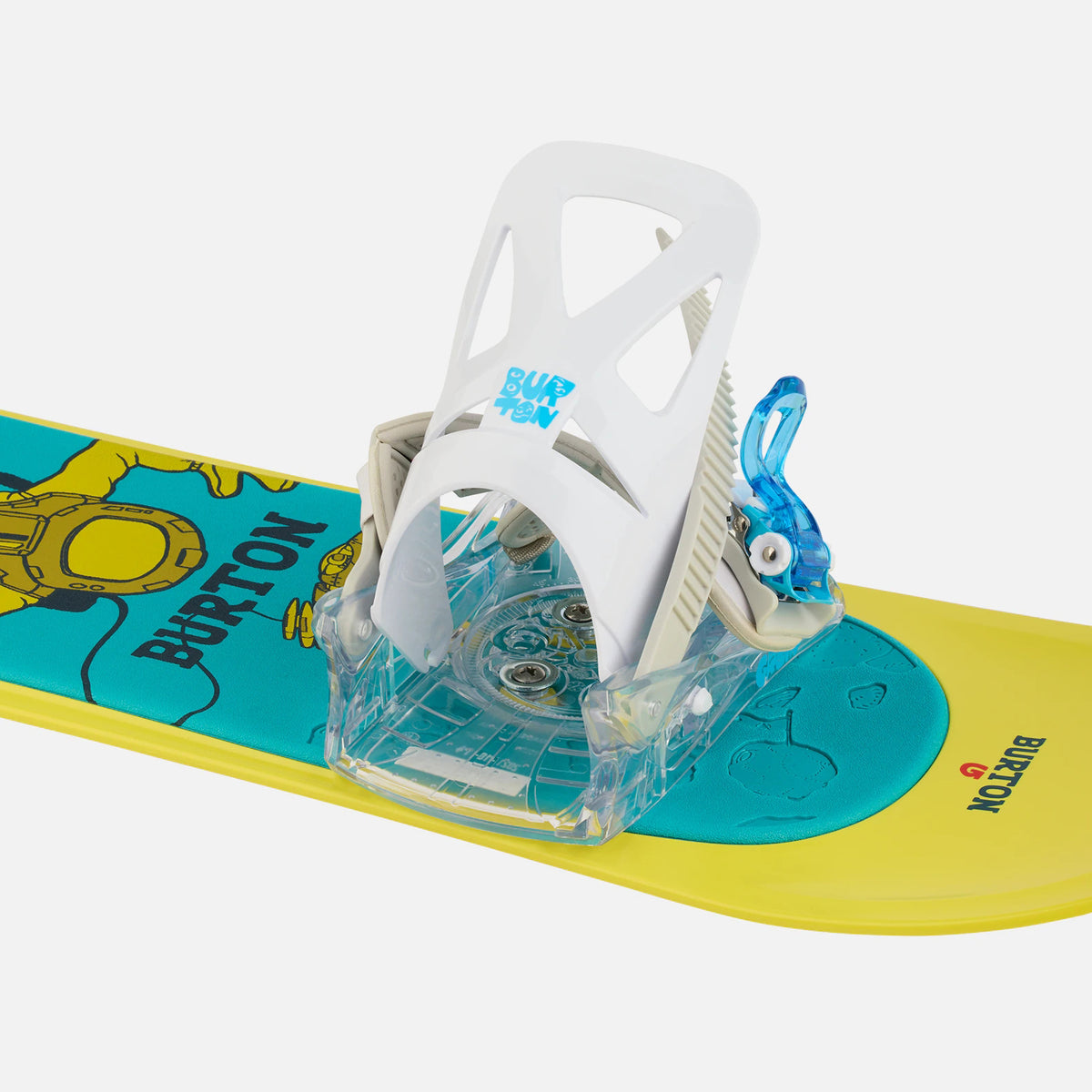 Fixations de snowboard blanches "RE:FLEX" pour Garçons & Filles