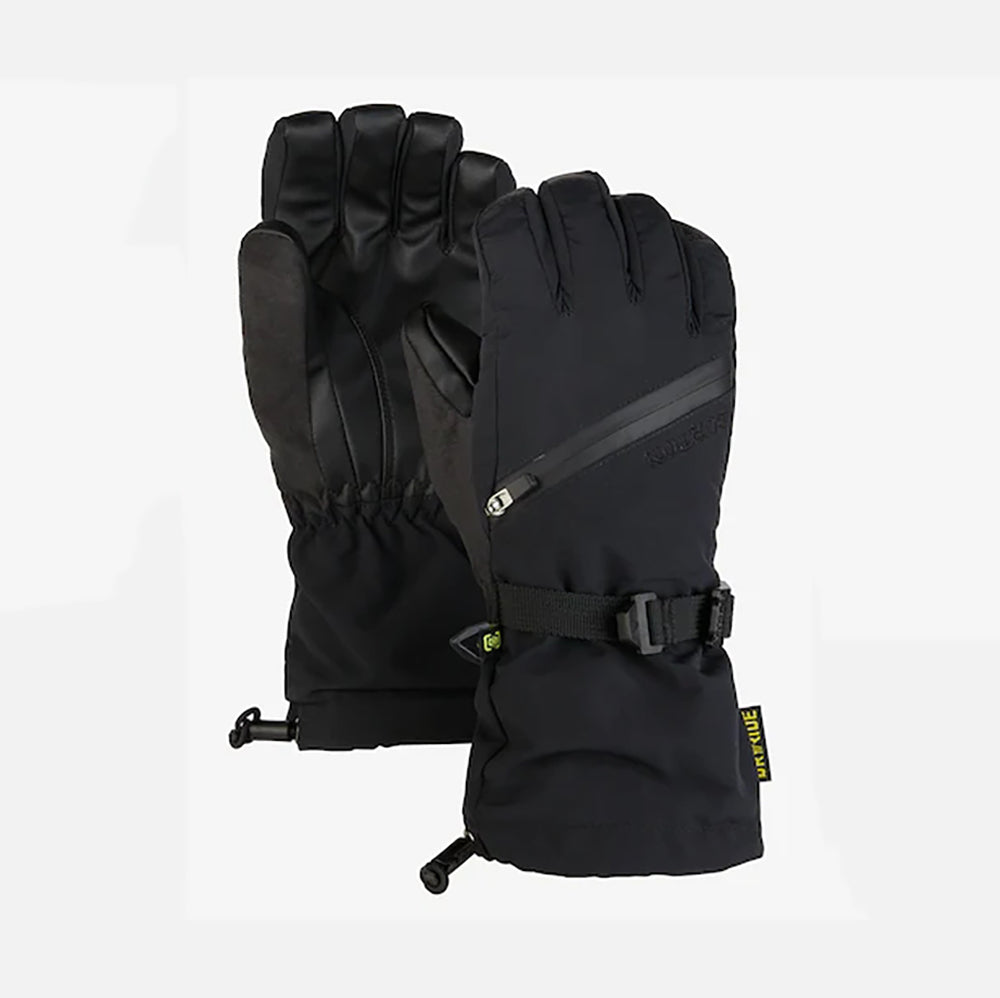 Boys & Girls Black Snow Gloves