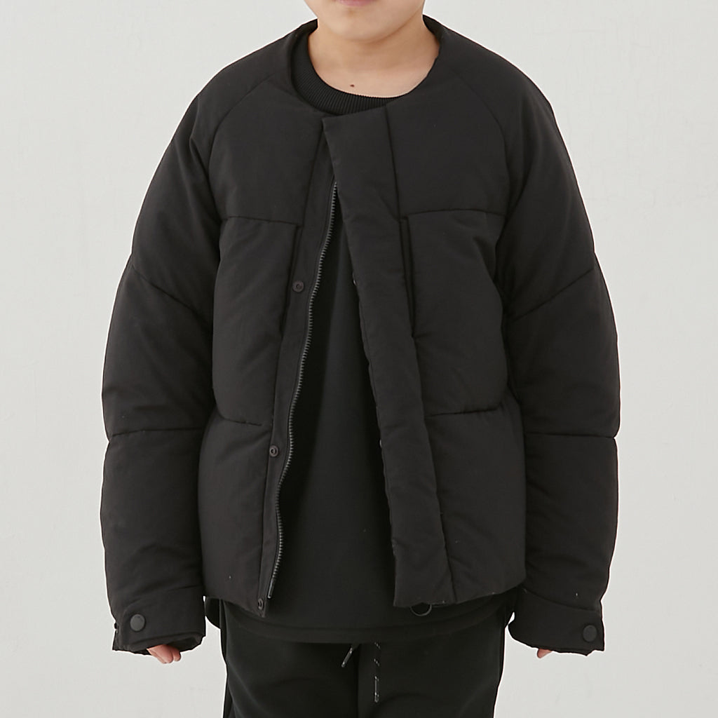 Boys & Girls Black Padded Down Jacket