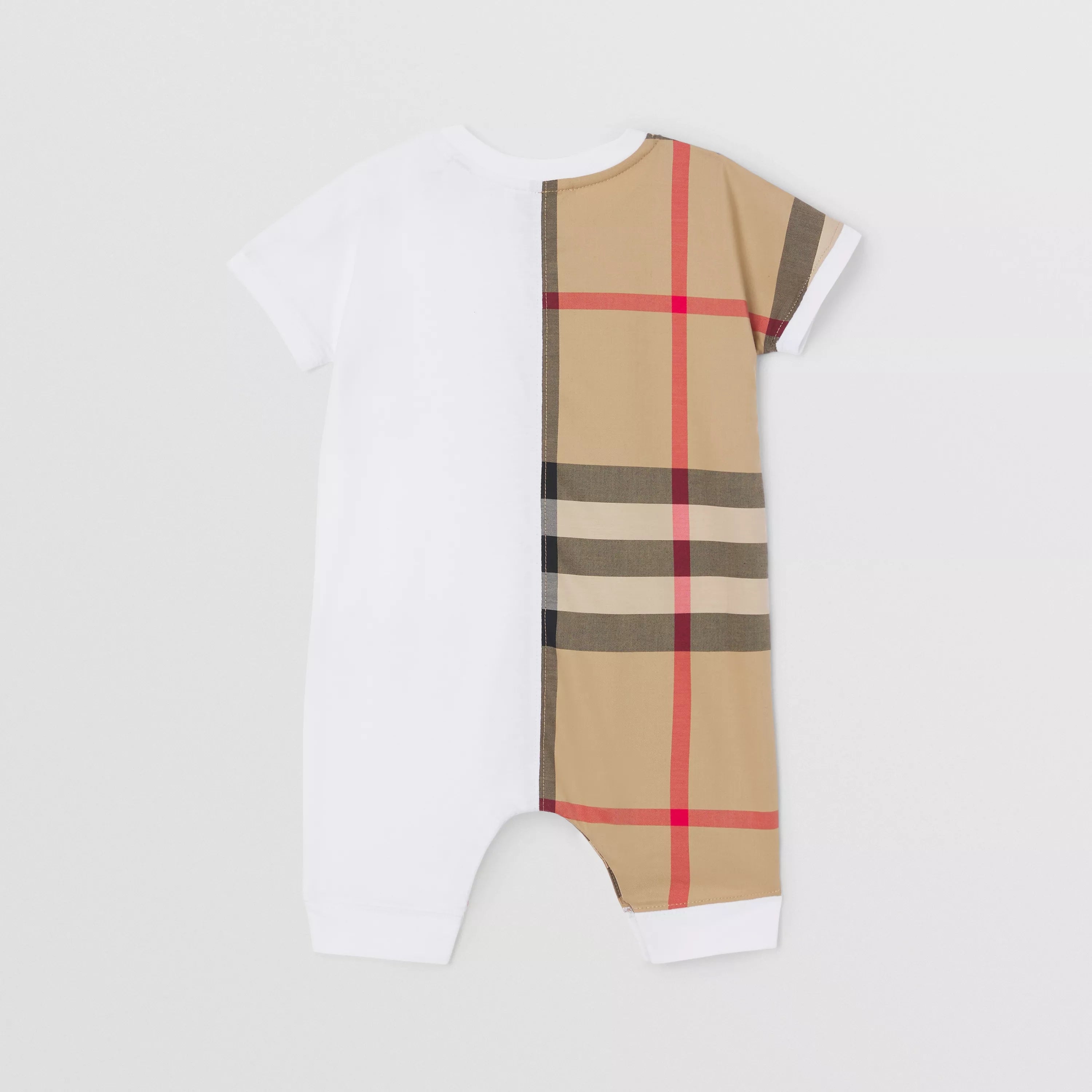 Baby Boys & Girls White Cotton Babysuit