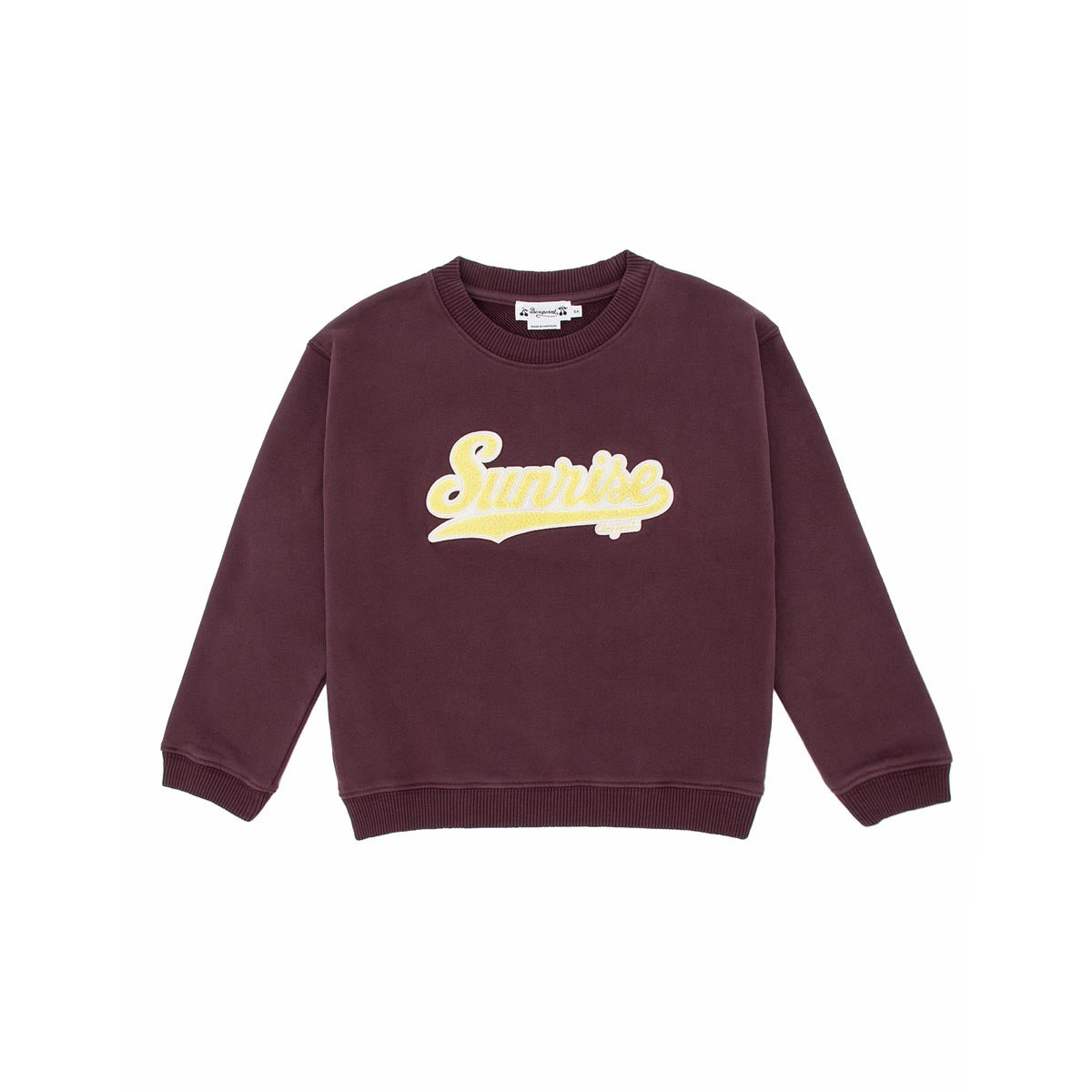 Boys & Girls Dark Red Cotton Sweatshirt