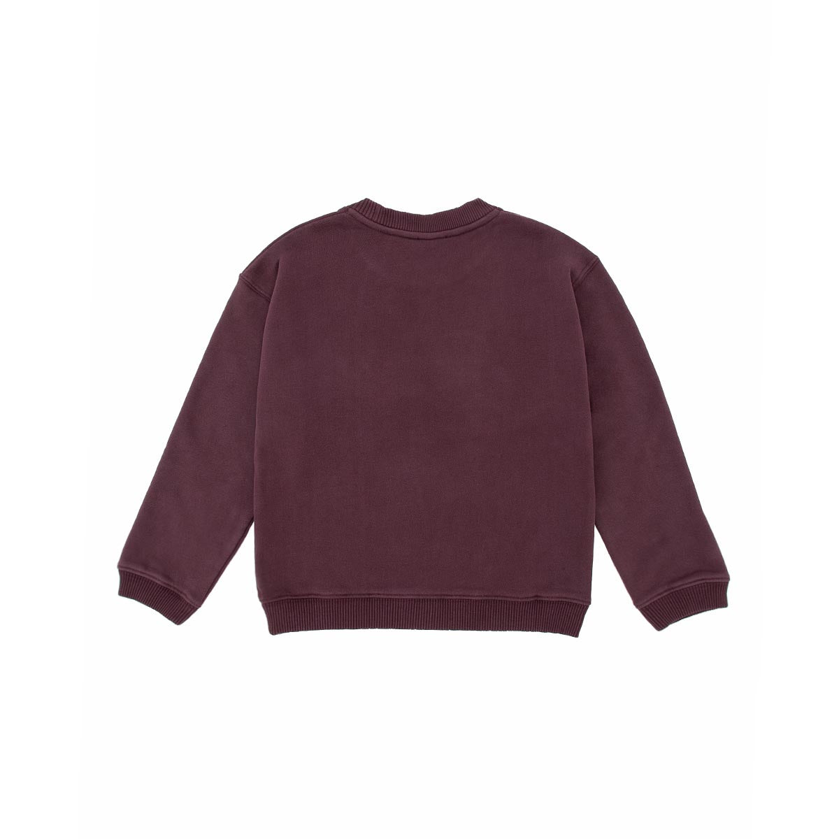 Boys & Girls Dark Red Cotton Sweatshirt