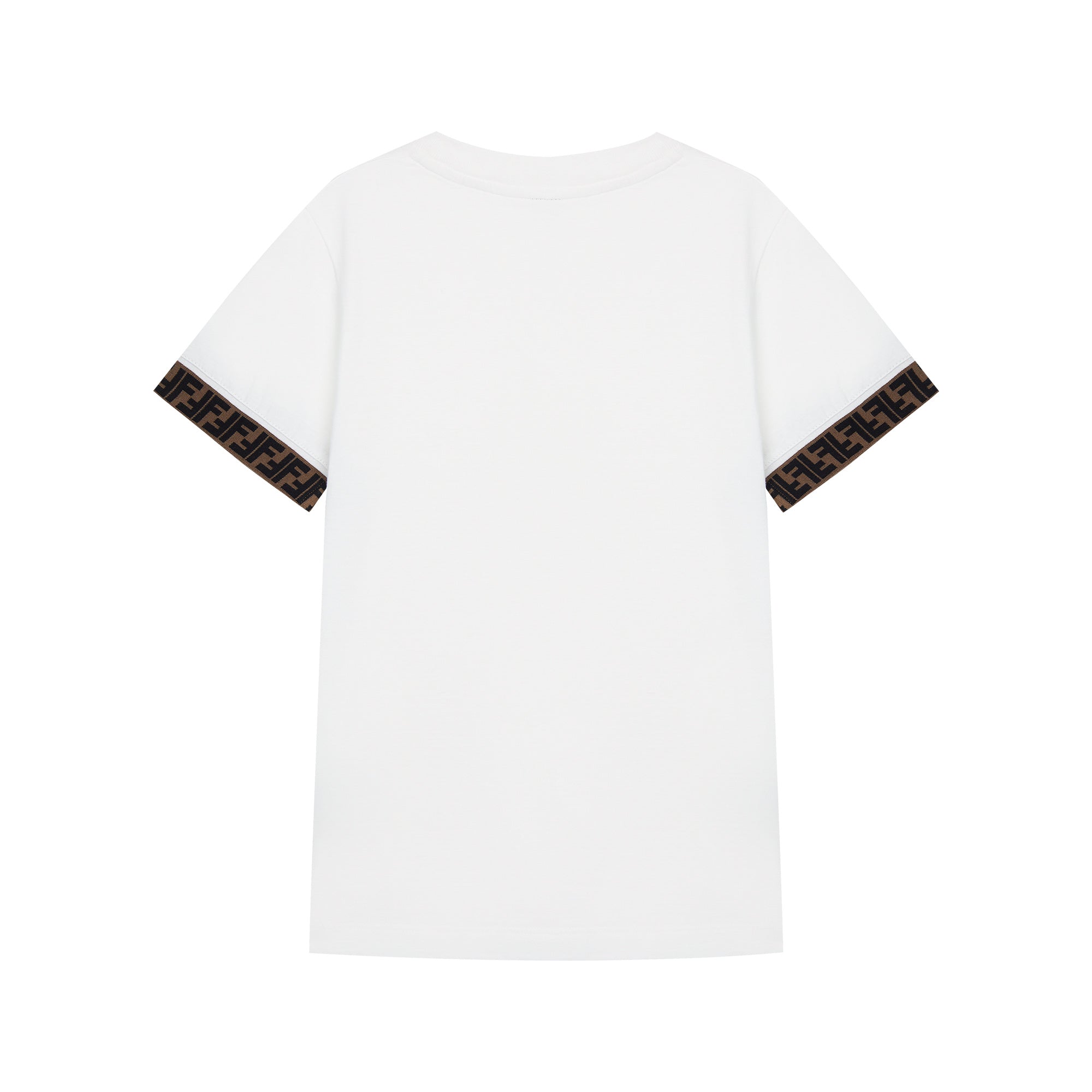 Boys & Girls White Logo Cotton T-Shirt