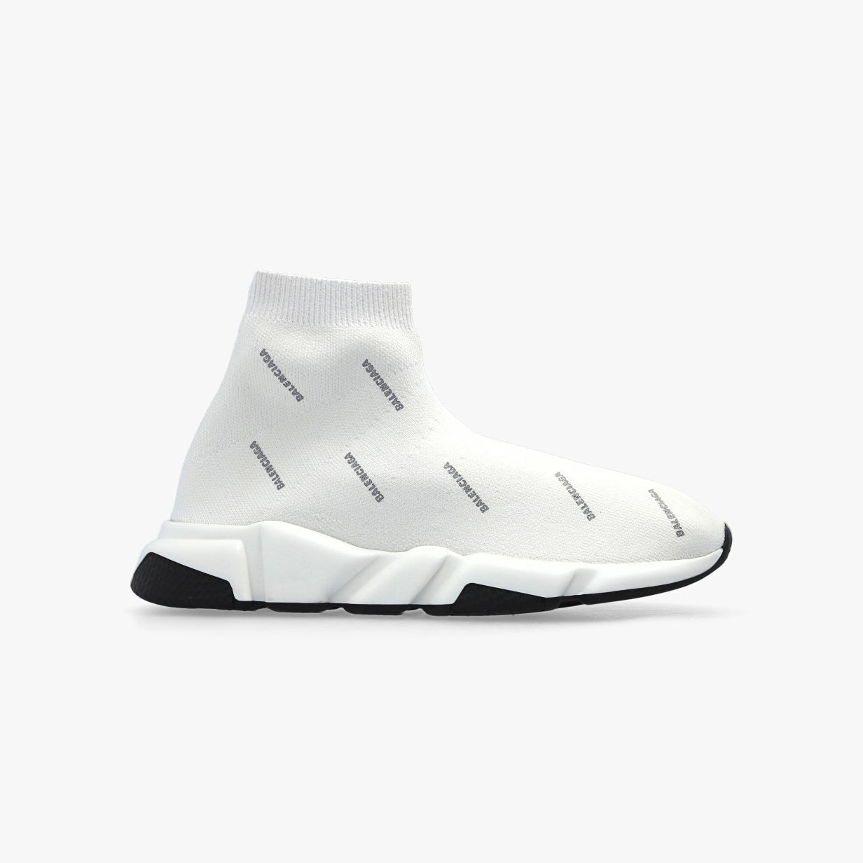 Boys & Girls White Logo Shoes