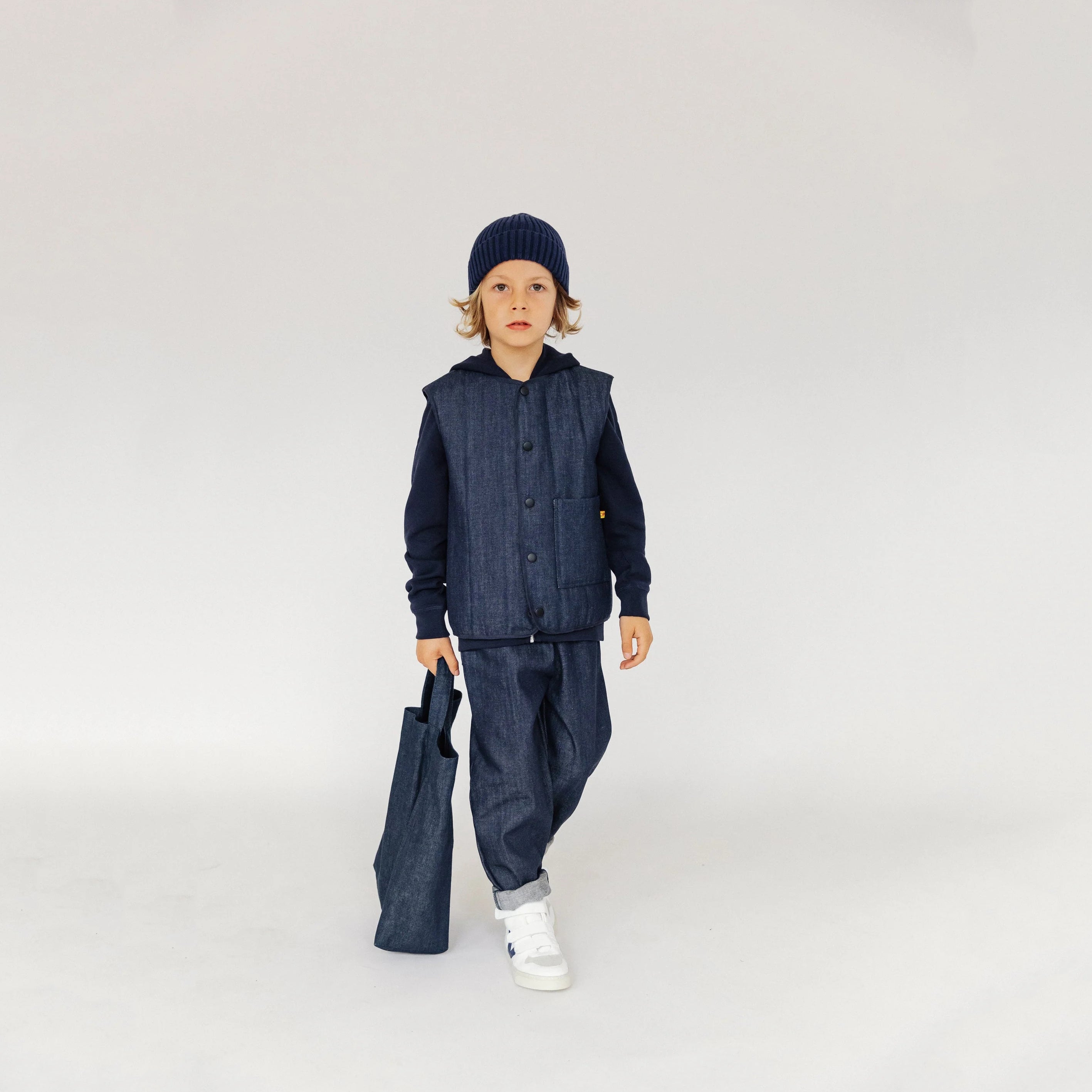 Boys & Girls Navy Denim Trousers