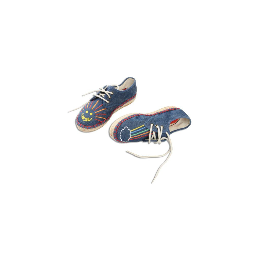 Girls Denim Rainbow Rae Espadrilles