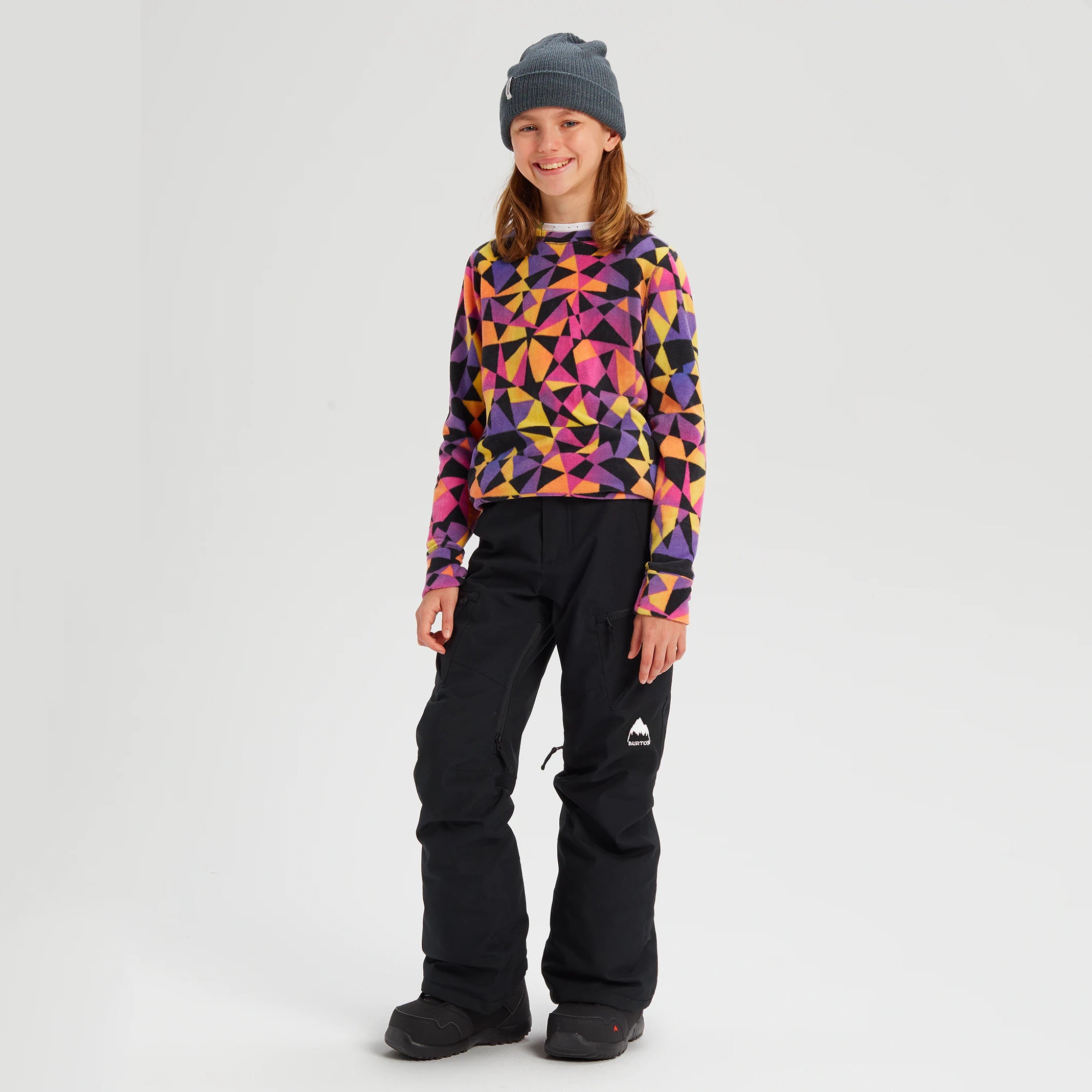 Boys & Girls Black Snow Trousers