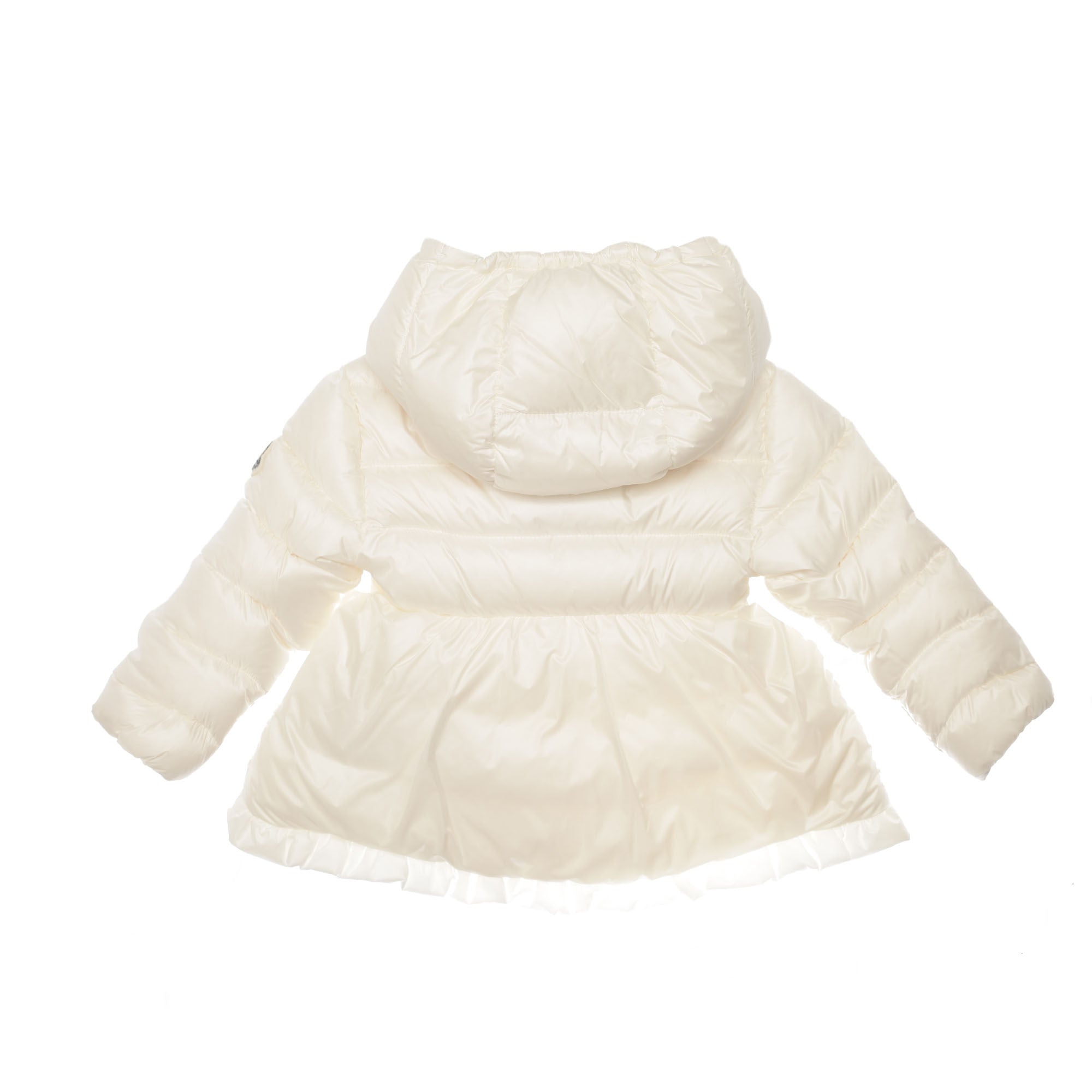 Baby Girls Ivory Ruffled Hems Padded Down 'Odile' Coat - CÉMAROSE | Children's Fashion Store - 2