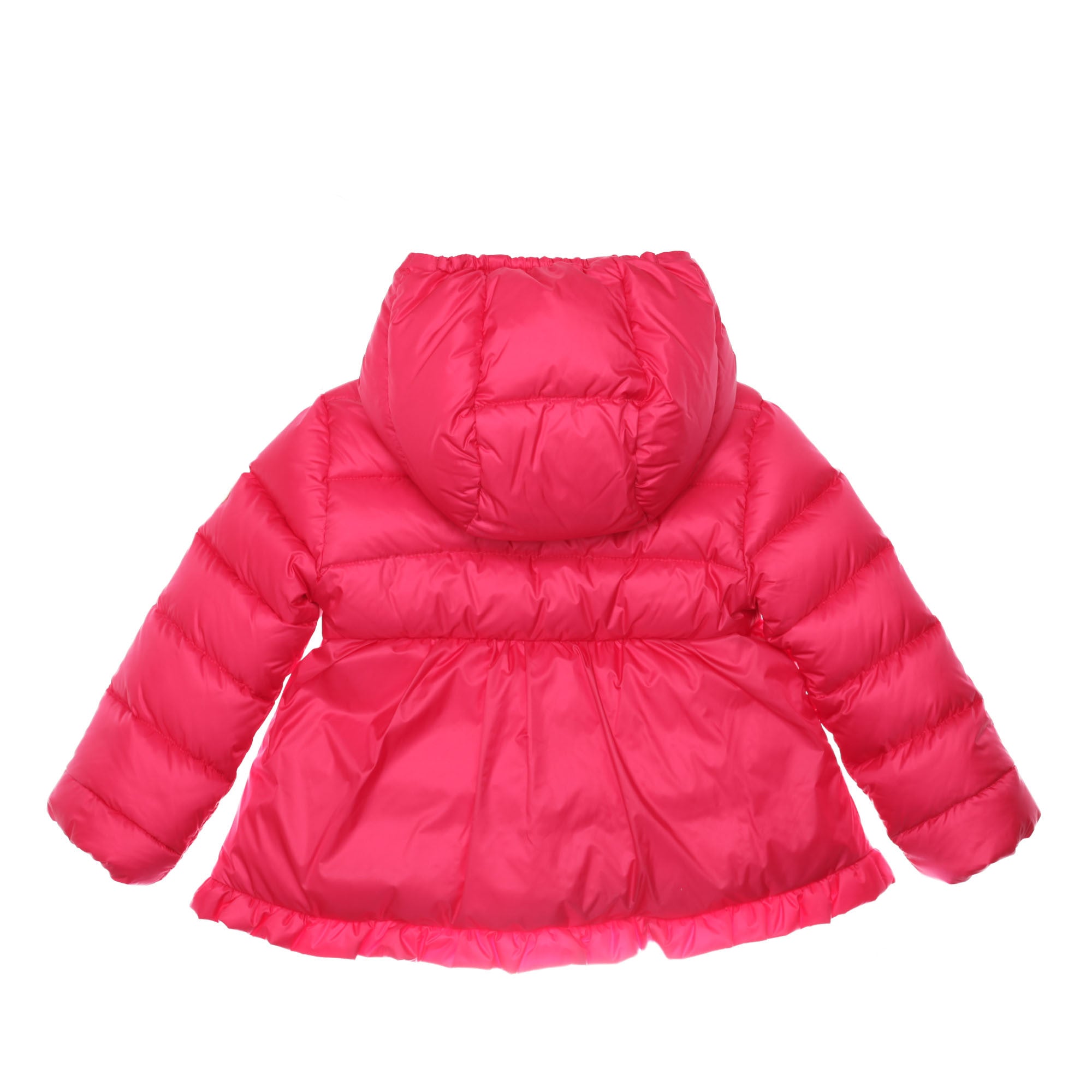 Baby Girls Fushia Ruffled Hems Padded Down 'Odile' Coat - CÉMAROSE | Children's Fashion Store - 2