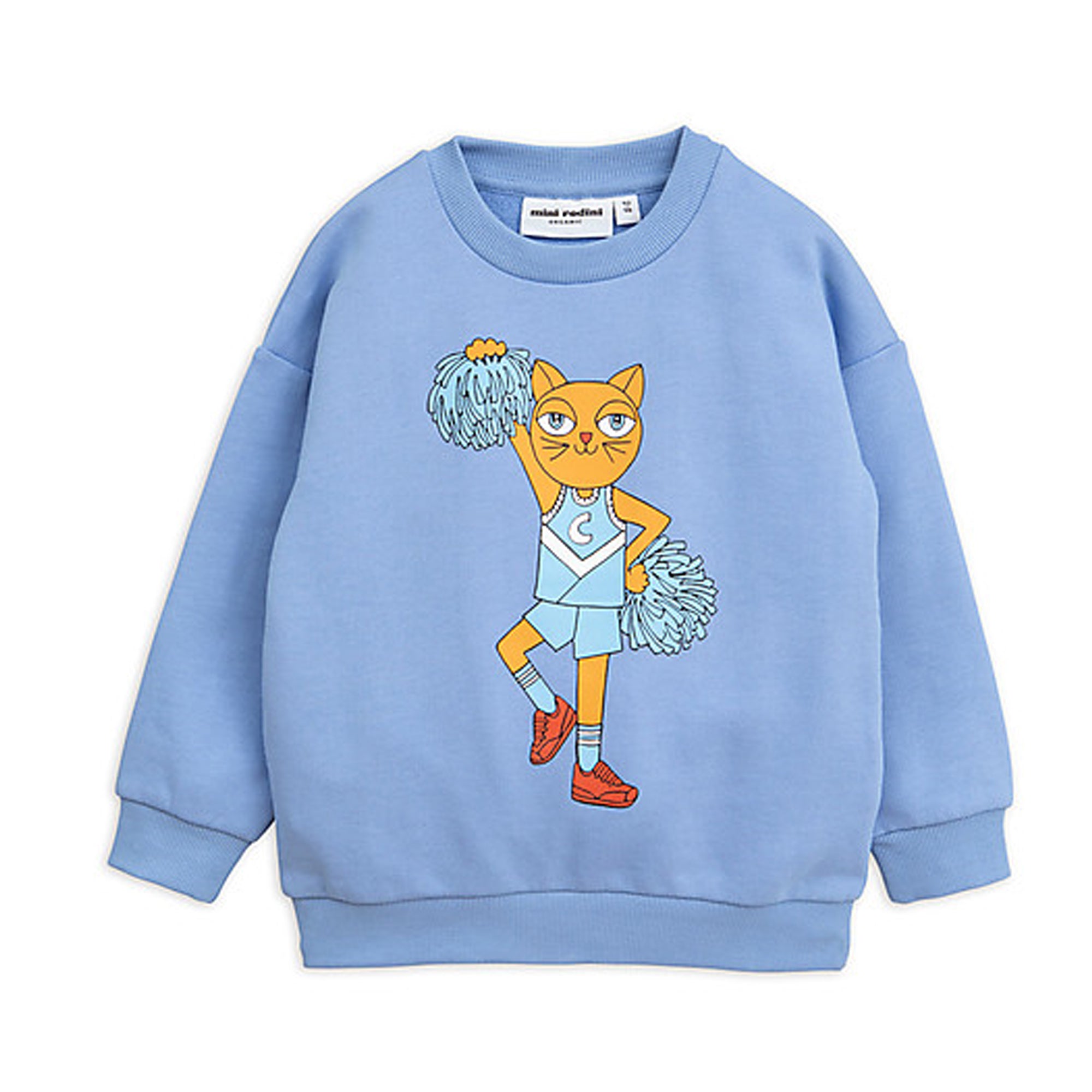 Boys & Girls Blue Cotton Cheercat Sweatshirt