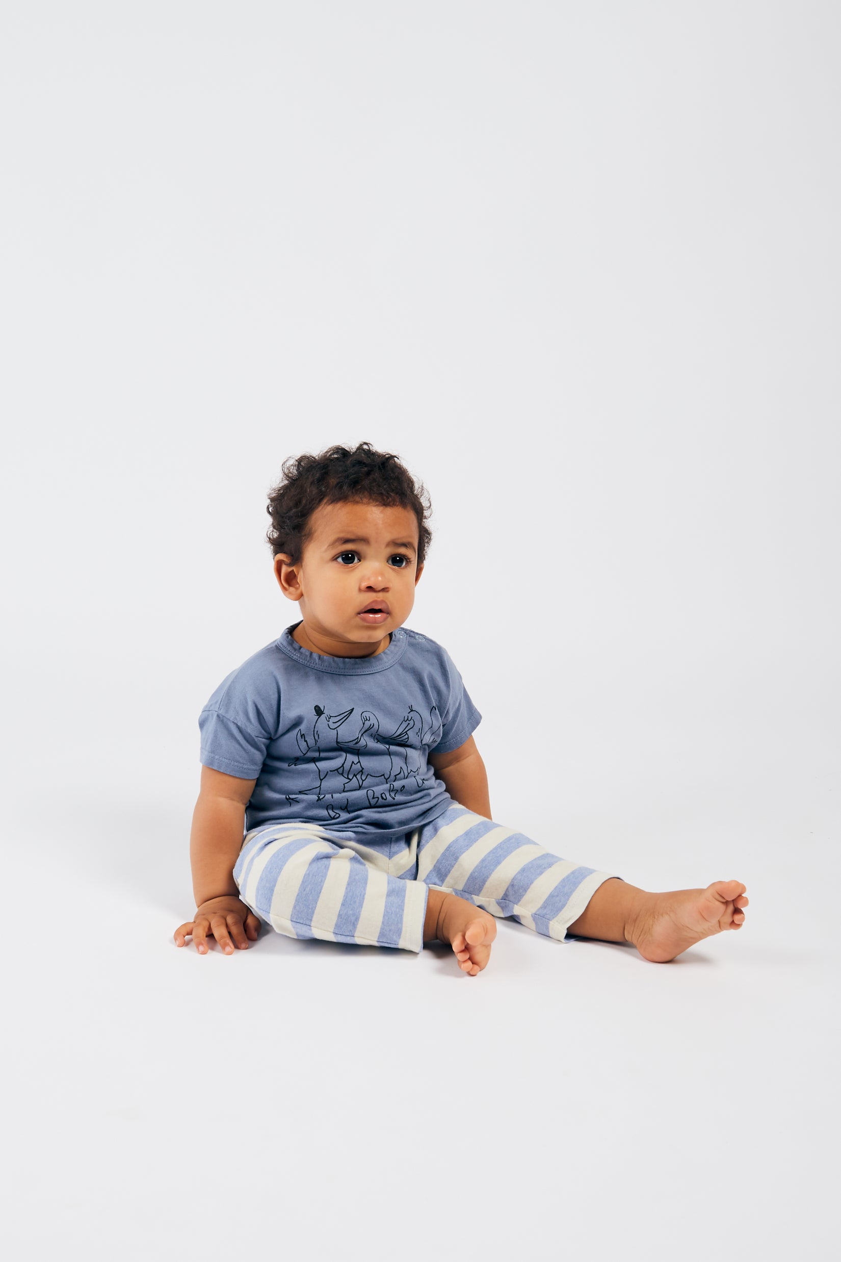 Baby Boys Blue Dancing Birds T-shirt