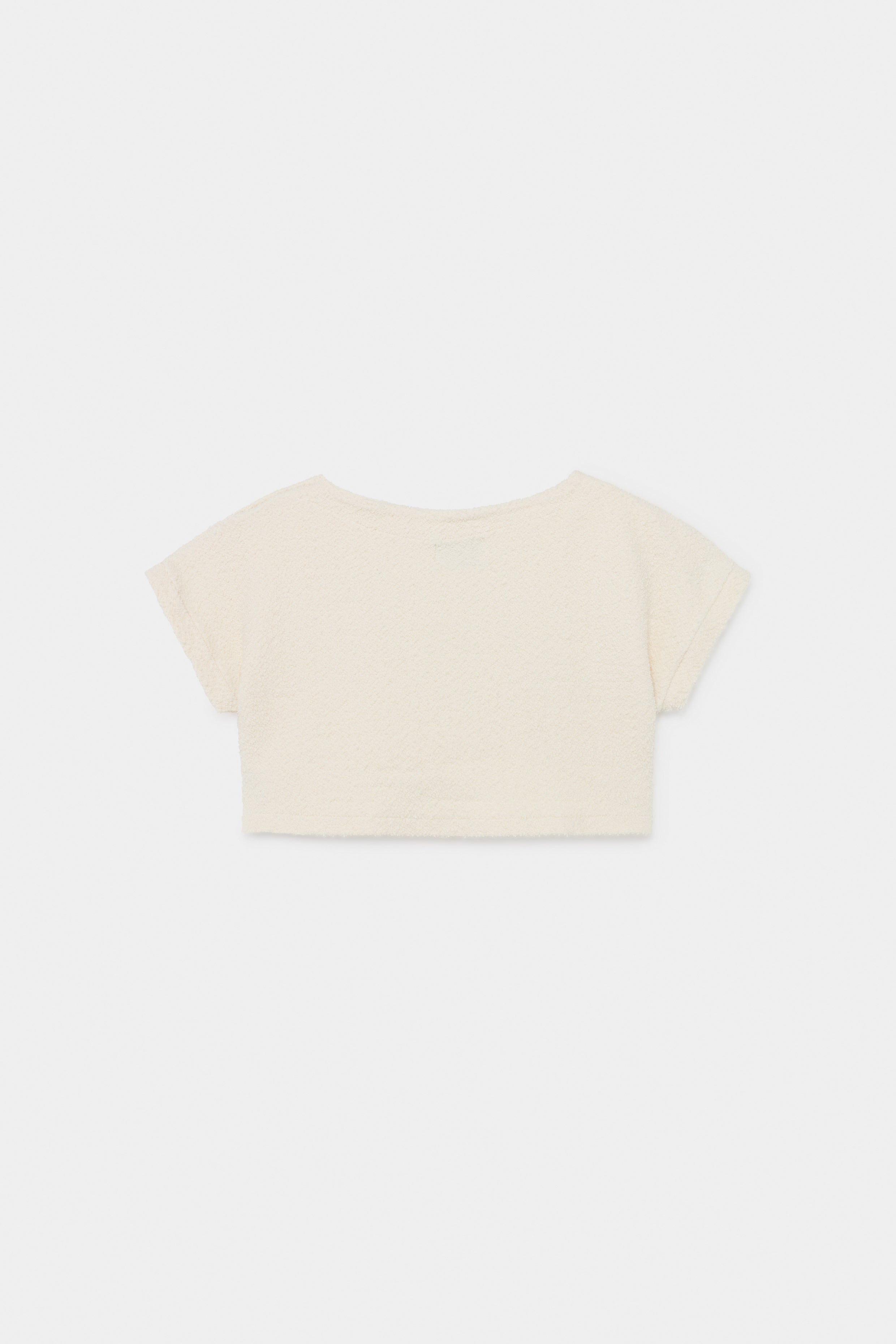 Girls Rice White Kiss Cropped Top