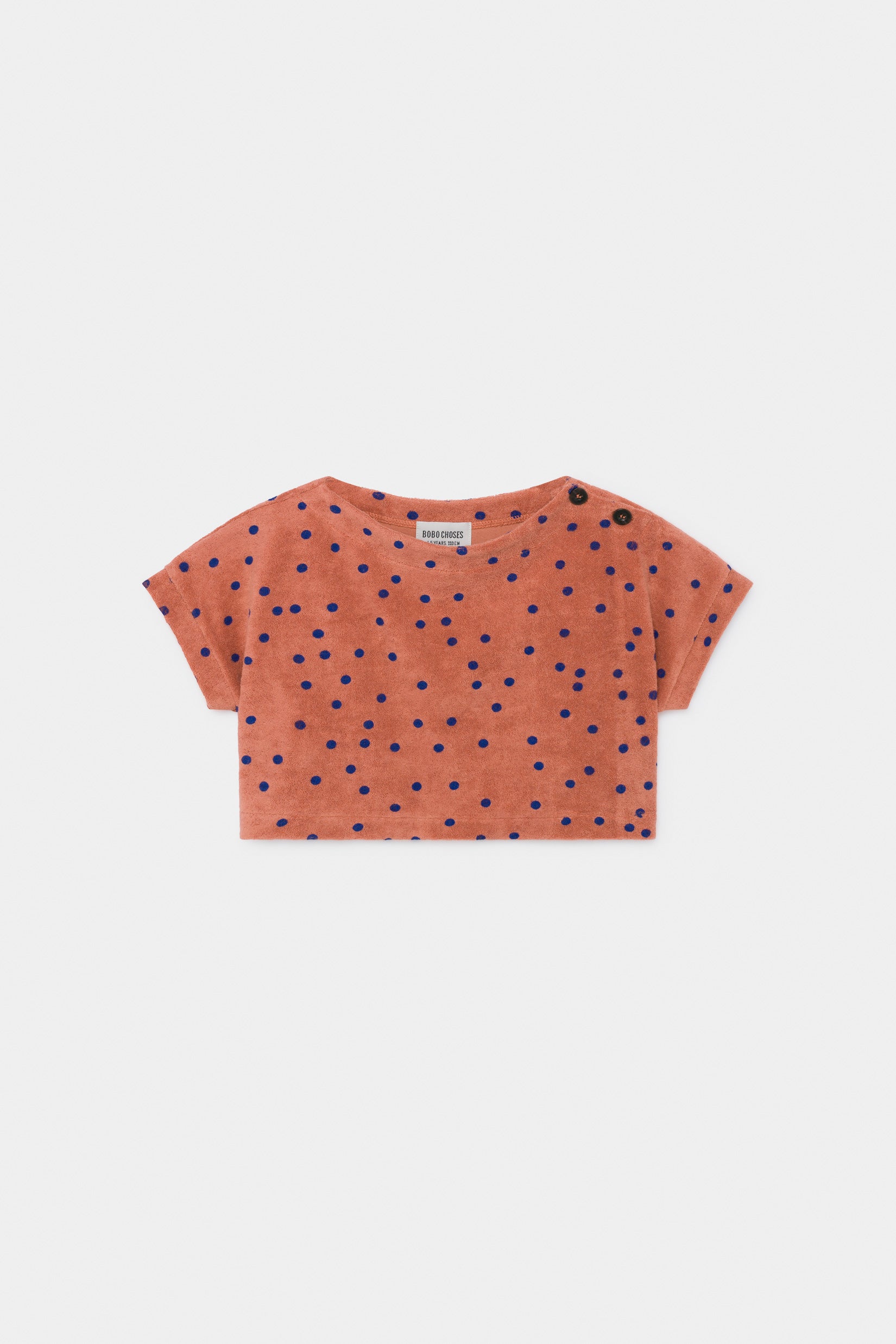 Girls Maple Leaf Spots Towel Cropped Top