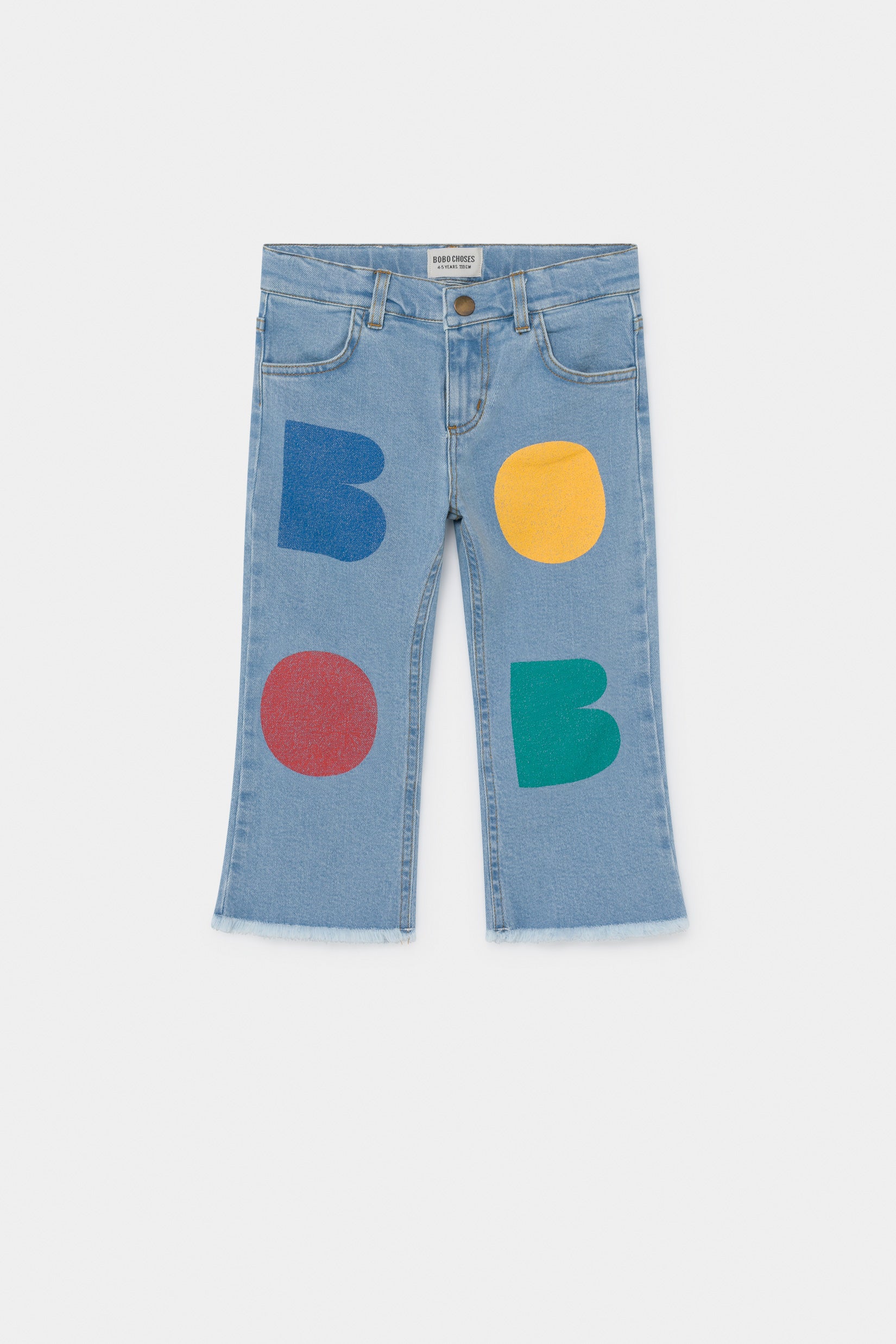 Girls Blue Flared Denim Trousers