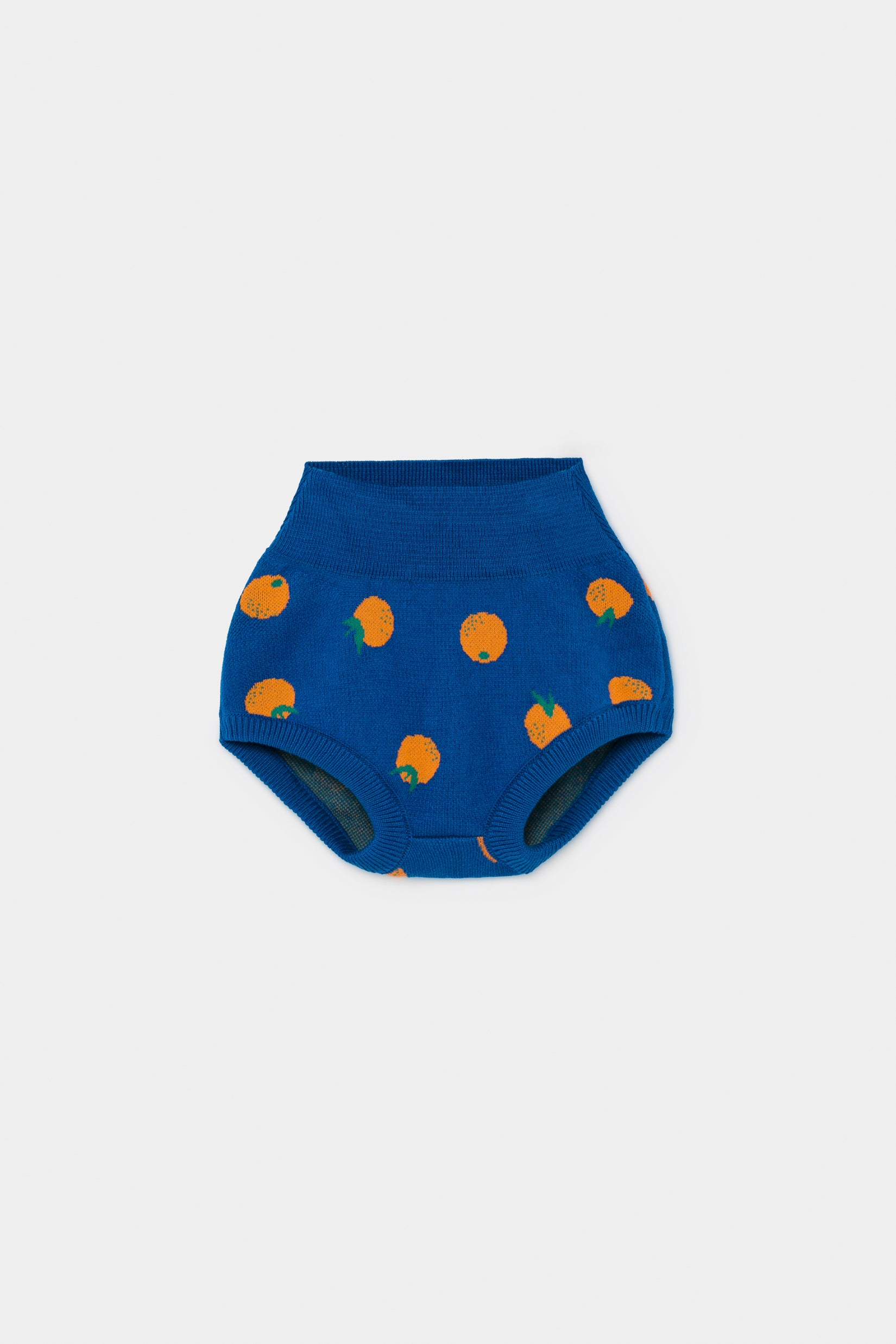 Girls Blue Orange Knitted Shorts