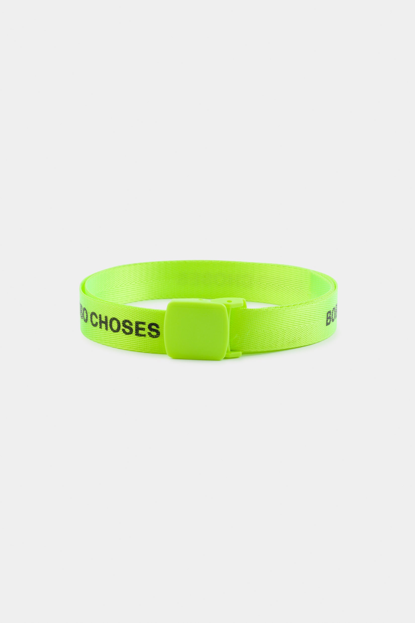 Boys Fluor Green Logo Belt
