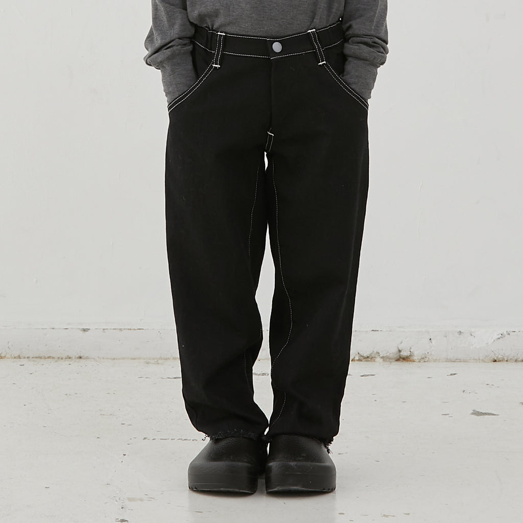 Boys & Girls Black Denim Trousers