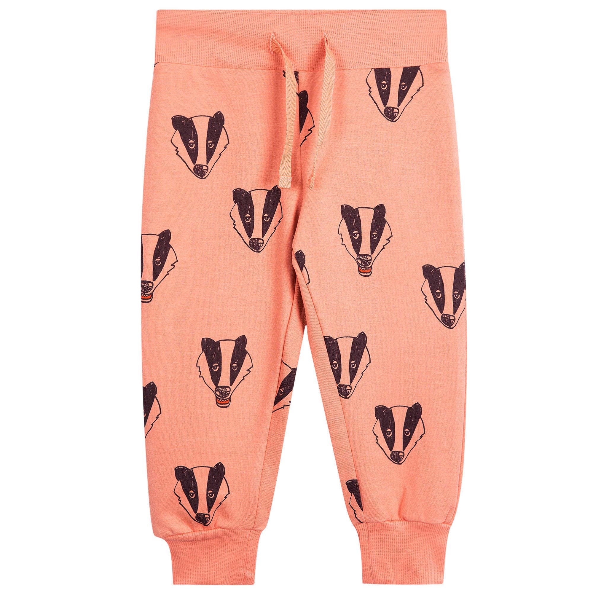 Girls Pink 'Badger' Printed Organic Cotton Trouser - CÉMAROSE | Children's Fashion Store - 1